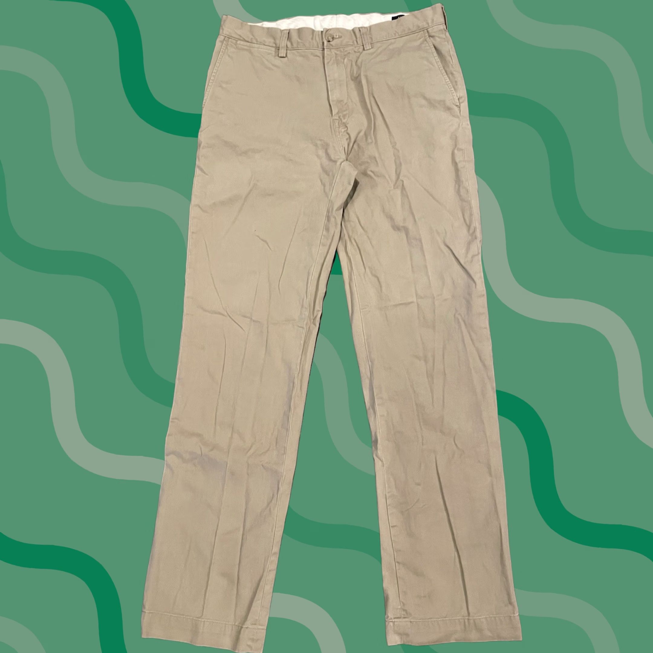 Polo Ralph Lauren Polo Ralph Lauren Chino Pants Straight Fit 34x34 Beige Cotton Classic Men Size US S / EU 44-46 / 1 - 1 Thumbnail