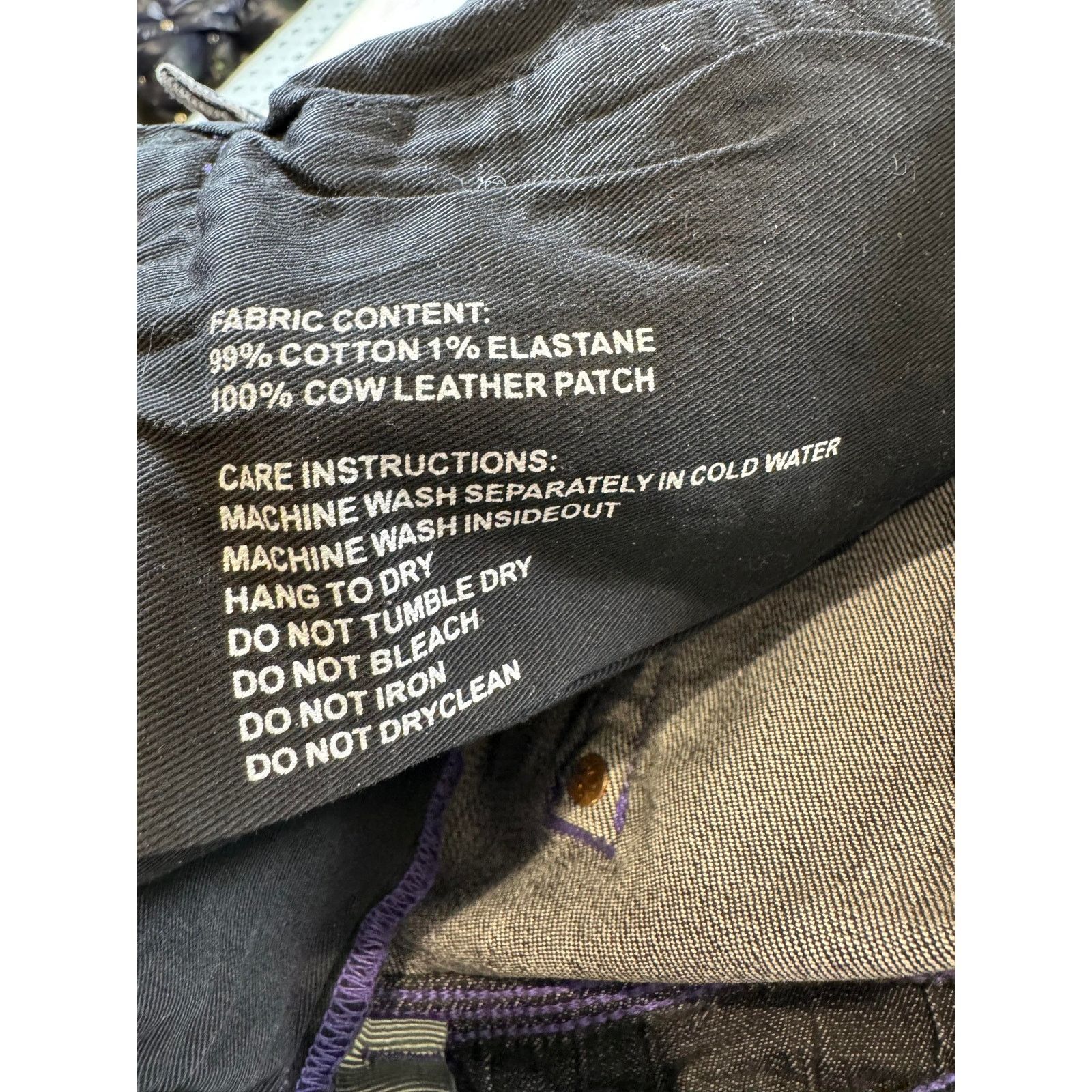 Purple Brand Purple Brand Outline Black Wash & Purple Jeans Size US 40 / EU 56 - 9 Thumbnail