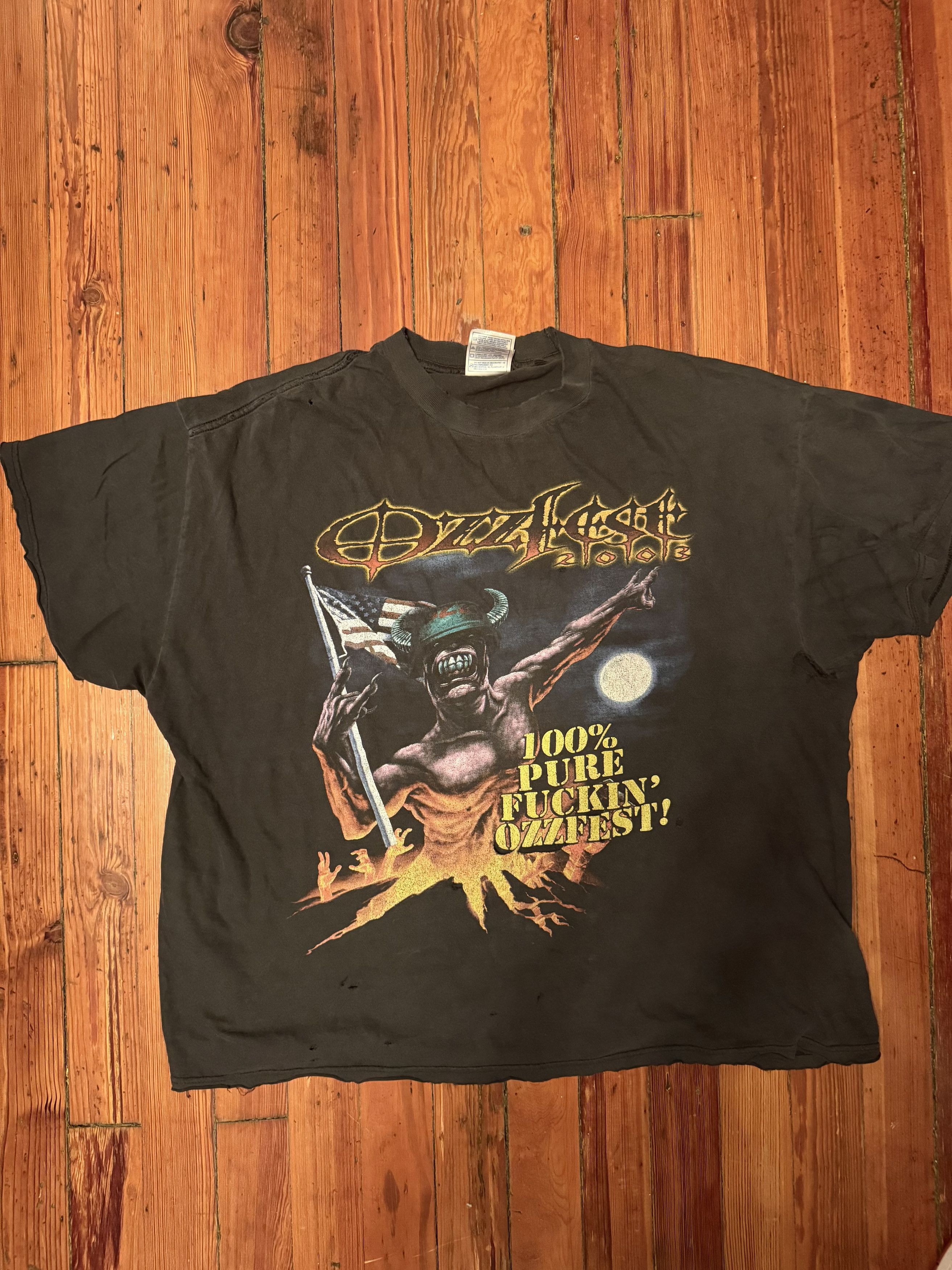 Band Tees Ozzfest 2003 100% Pure Fuckin’ Ozzfest XL Size US XL / EU 56 / 4 - 1 Thumbnail