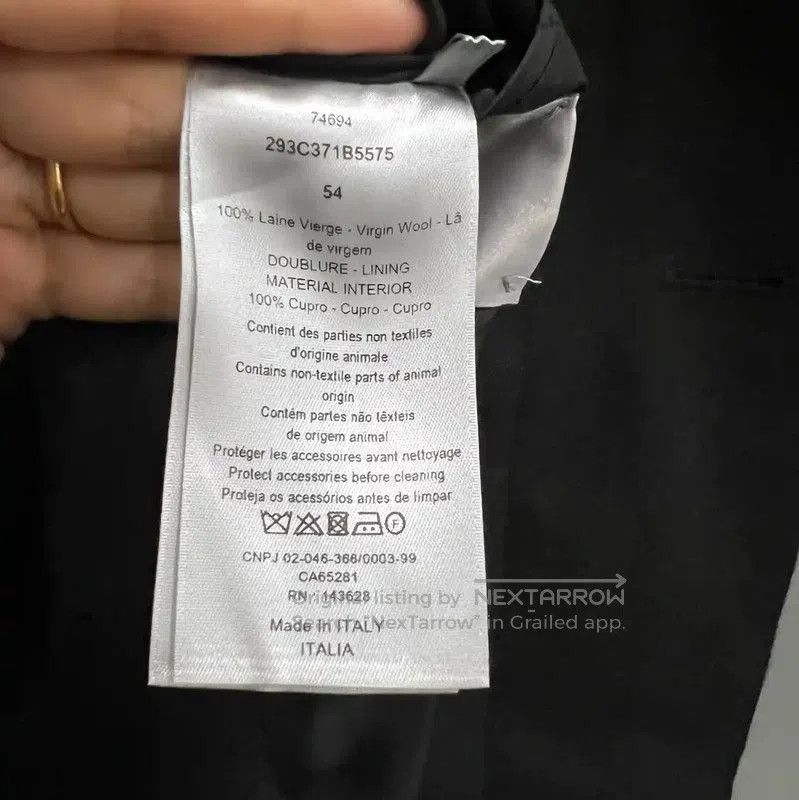 Dior Dior Black Mid-Length Cotton Coat for Men . Size US M / EU 48-50 / 2 - 4 Thumbnail