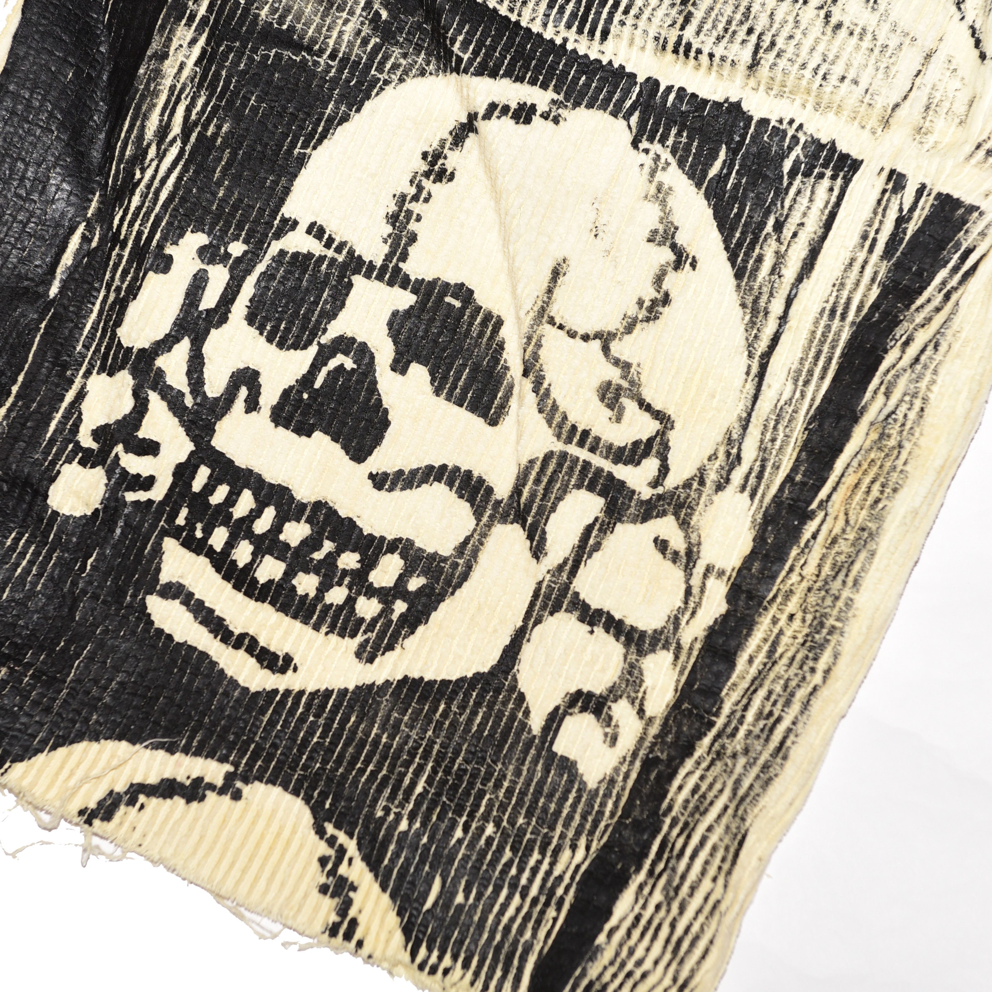 basketcase gallery BLACK METAL Waxed Corduroy Wide Pants by Digital Trenches Size US 40 / EU 56 - 3 Thumbnail