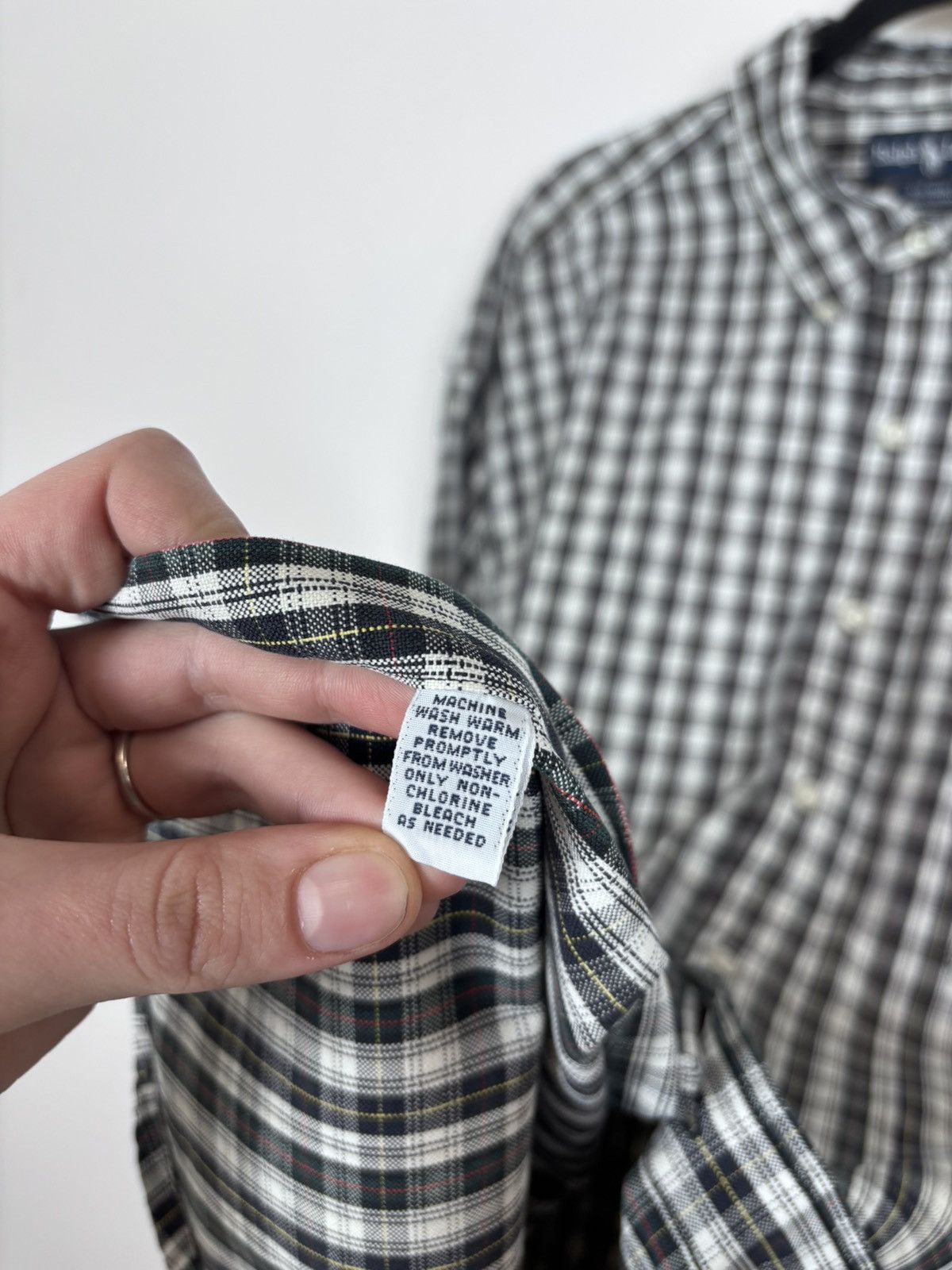 Polo Ralph Lauren Vintage Polo Ralph Lauren Big Shirt Men’s Tartan Plaid Check Size US XL / EU 56 / 4 - 11 Thumbnail