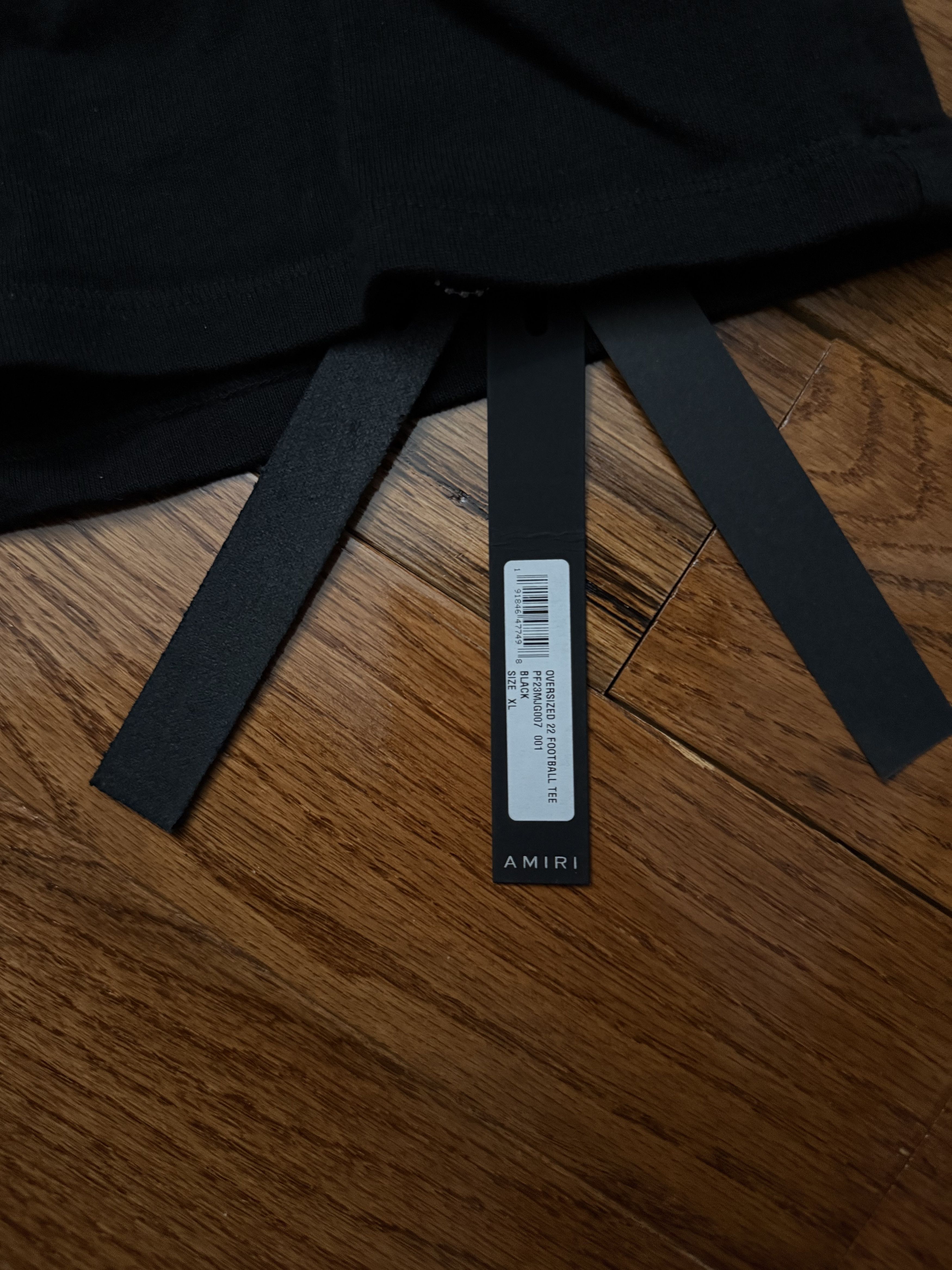 Amiri 22 Football Tee Black AMIRI Size US XL / EU 56 / 4 - 6 Thumbnail