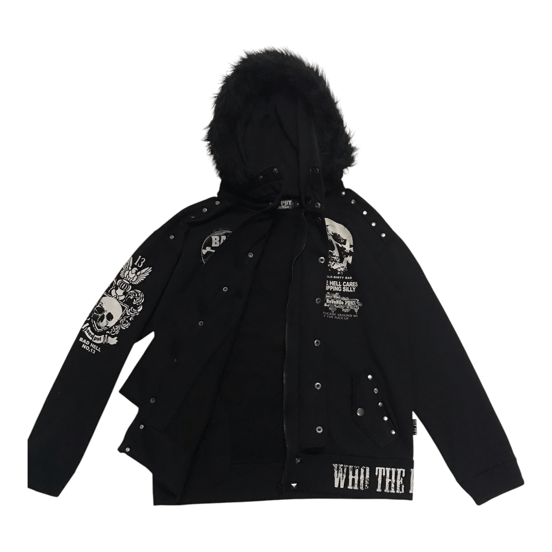 Hysteric Glamour × If Six Was Nine × Japanese Brand Sex pot Revenge Fur Hoodie Jacket Size US M / EU 48-50 / 2 - 6 Thumbnail