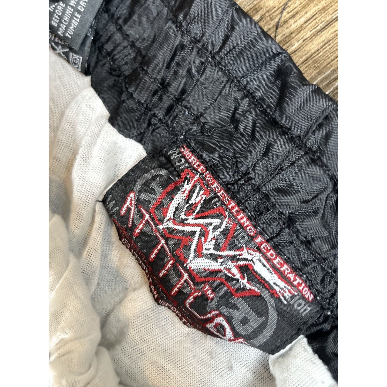Vintage VINTAGE WWF Stone Cold Steve Austin Track Pants Mens M Black Baggy Y2K P3 Size US 31 - 5 Thumbnail