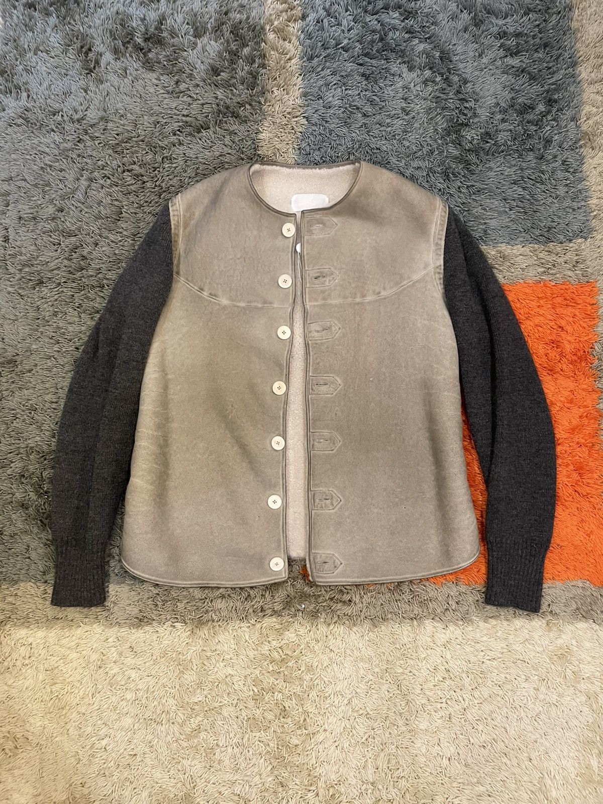 Maison Margiela Maison margiela colour-block leather jacket Size US M / EU 48-50 / 2 - 1 Thumbnail