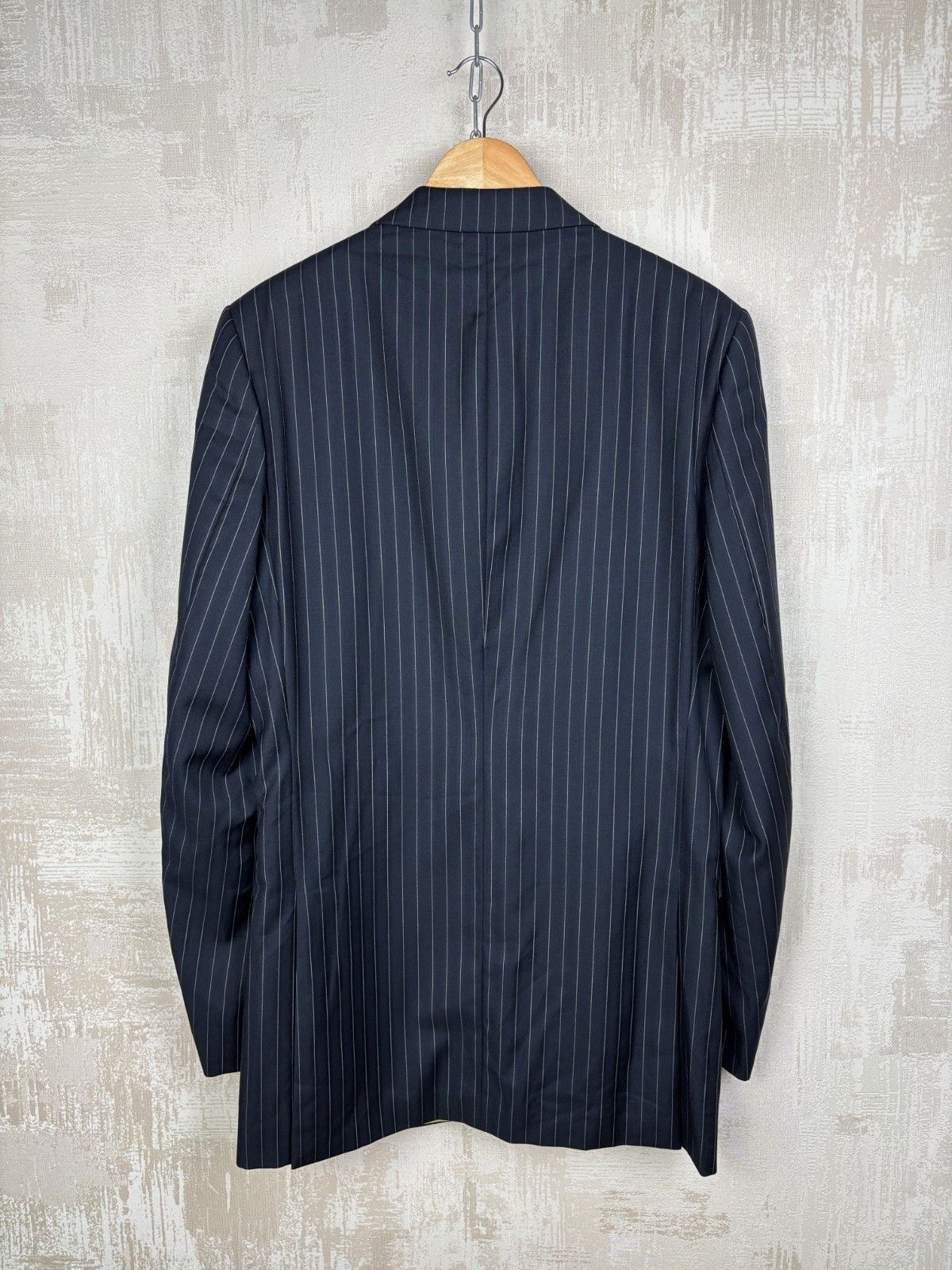 Other UK Holland Esquire Striped Wool Blazer Long UK 40" 112 cm EU 50 Size 40L - 20 Thumbnail