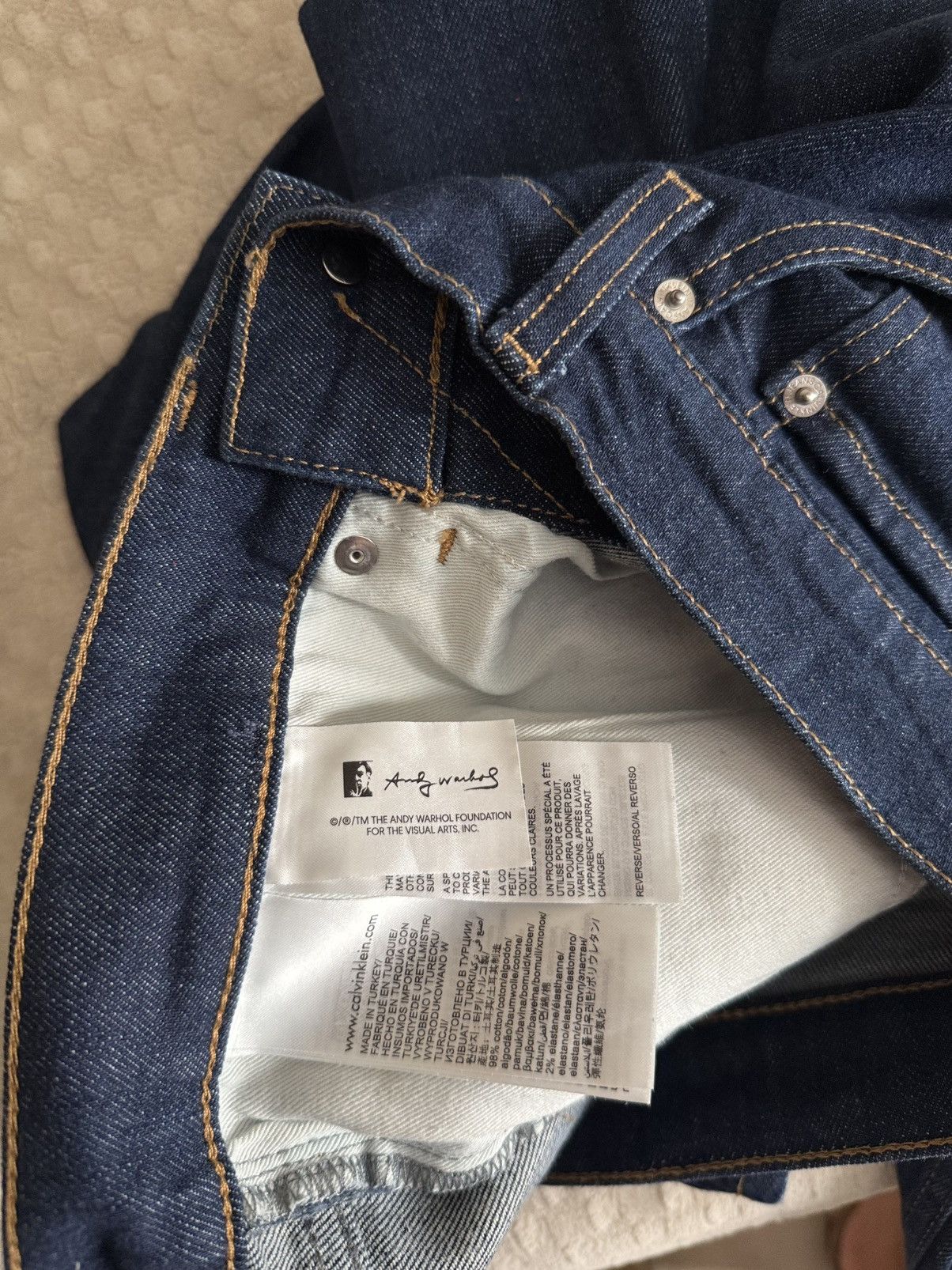 Calvin Klein Andy Warhol Slim Denim Size US 30 / EU 46 - 6 Thumbnail