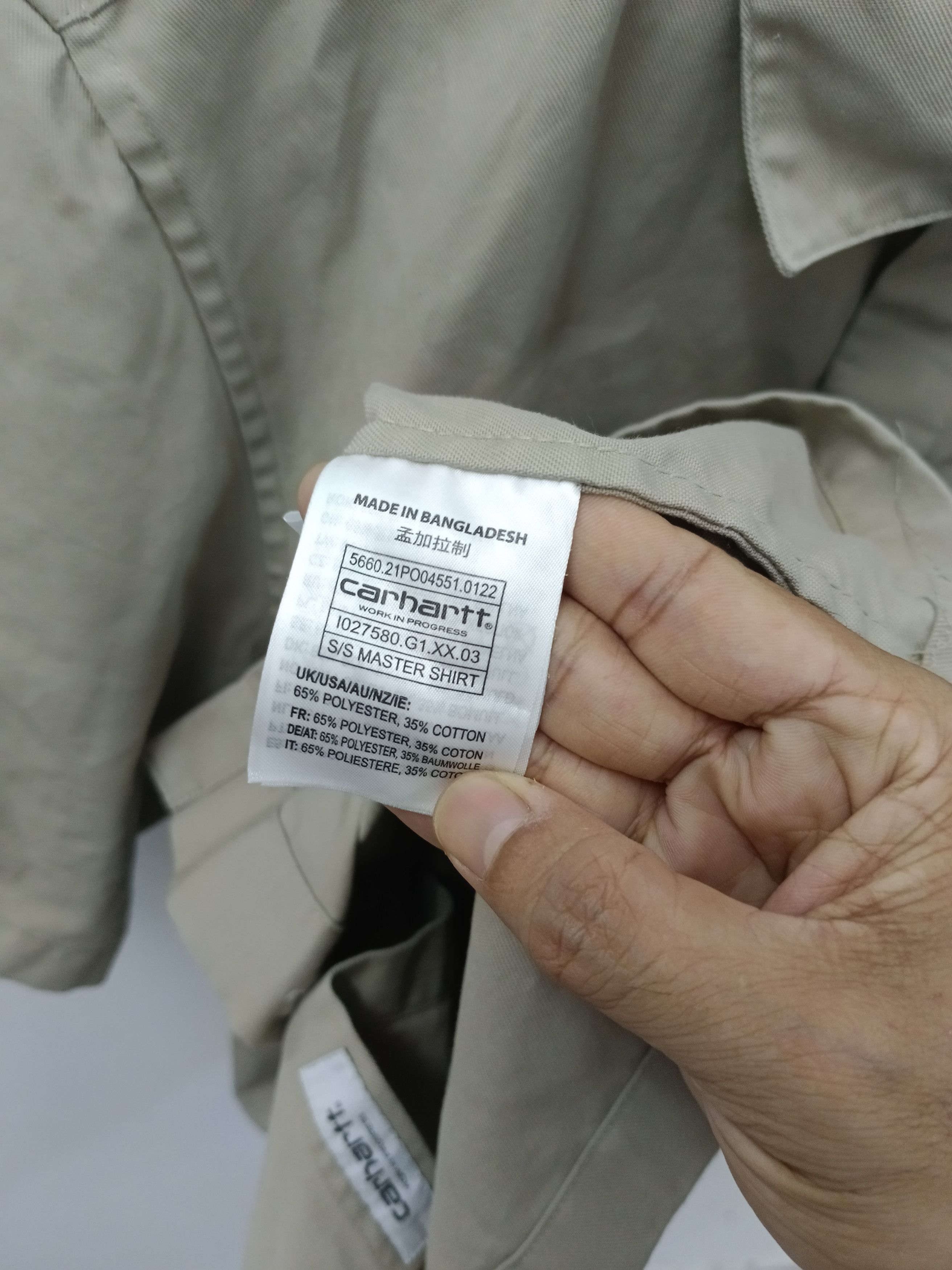 Carhartt CARHATT WORKER SHIRT 2 POCKET Size US L / EU 52-54 / 3 - 4 Thumbnail