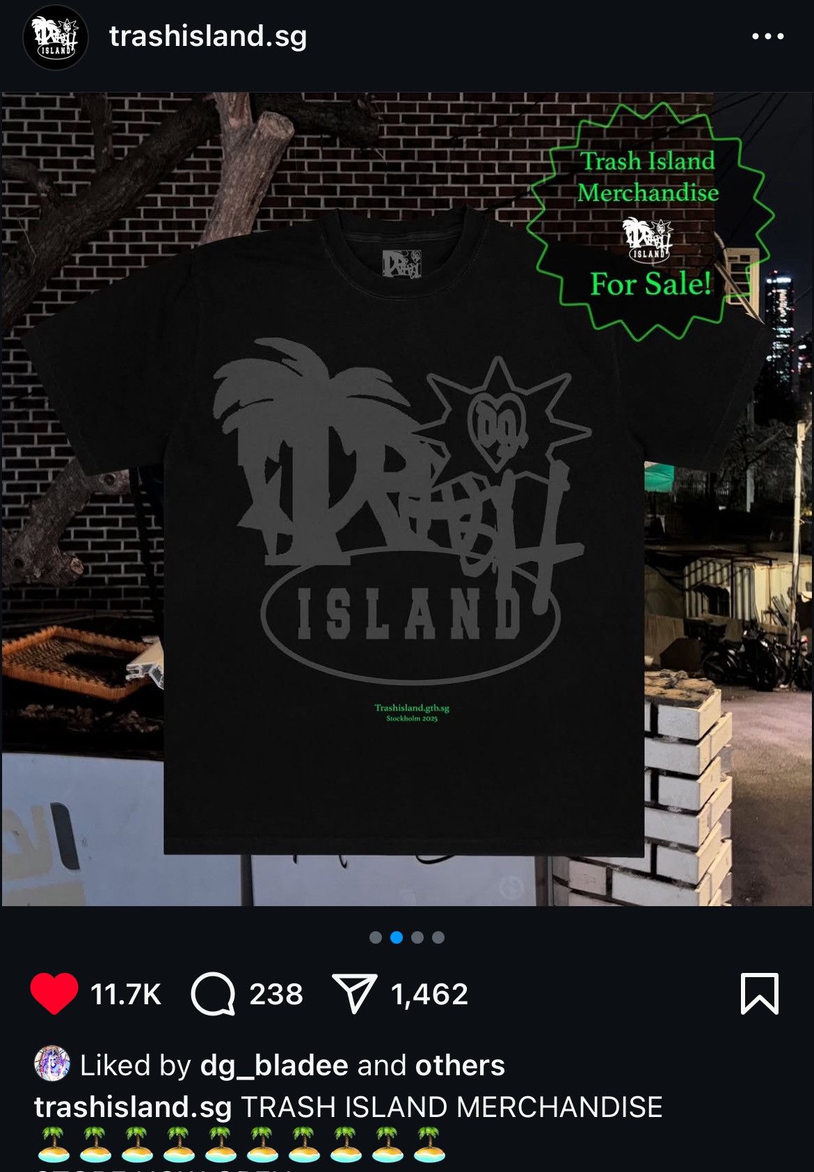 Drain Gang × Sad Boys Drain Gang Trash Island T-shirt Size US L / EU 52-54 / 3 - 5 Thumbnail
