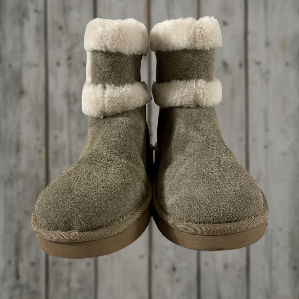 Ugg Koolaburra By Ugg Women's BARLEE Mini Boots Dune Gray 1133079 Mini Bootie Winter 7 US Womens Gray 38 EU XS-regular (adult) - 1133079-210 Size US 5 / IT 35 - 1 Thumbnail