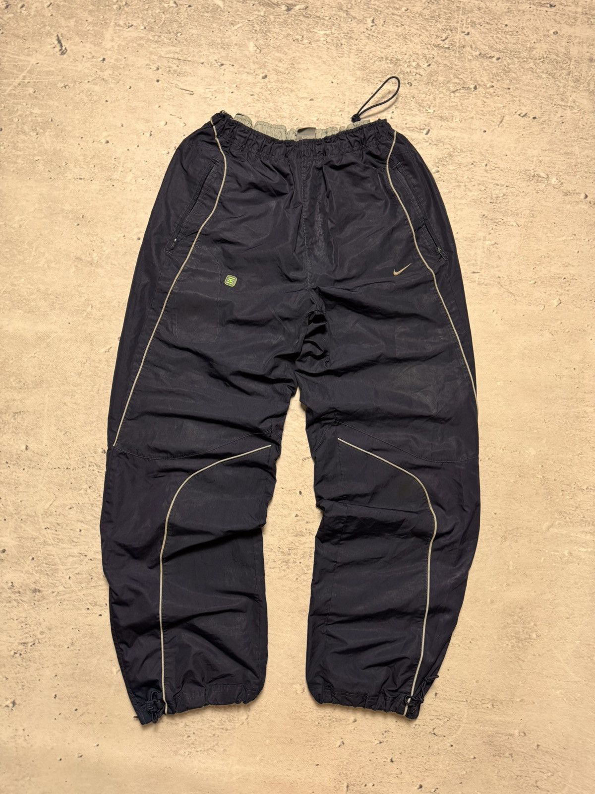 Nike × Vintage NIKE SHOX VINTAGE BASIC LOGO OVERSIZE BAGGY PANTS Size US 34 / EU 50 - 1 Thumbnail