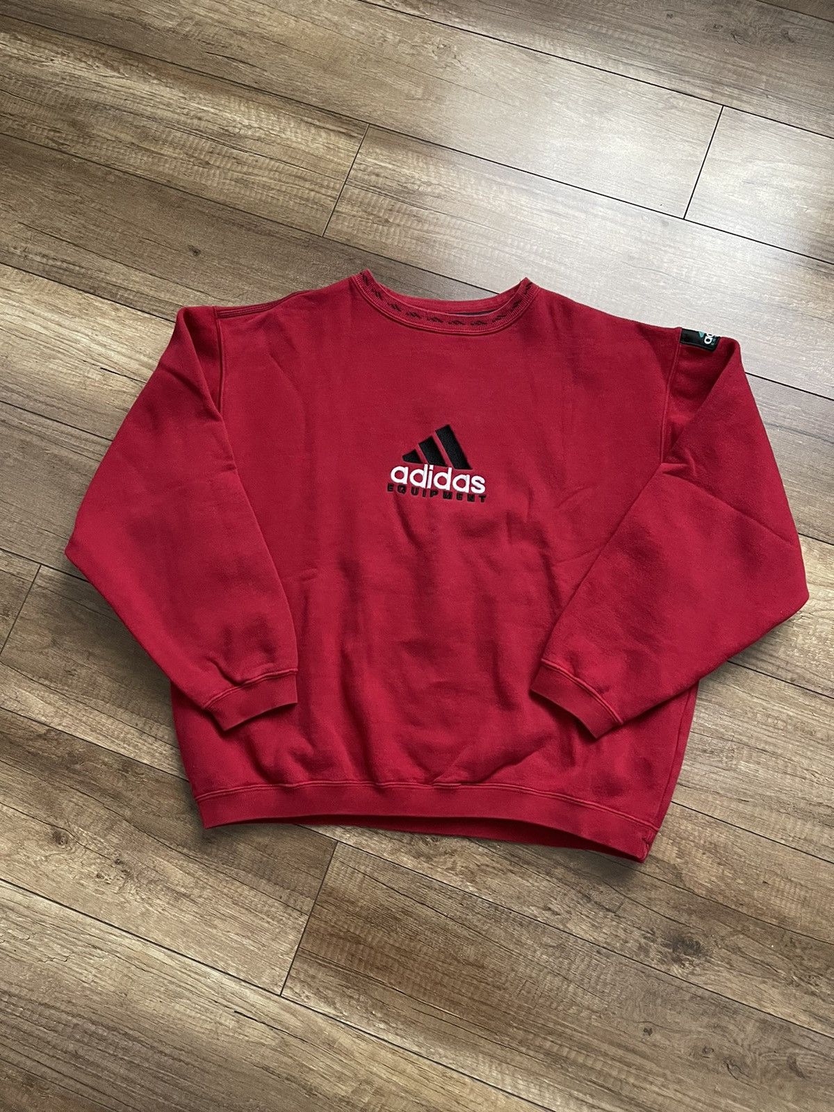 Vintage Adidas Equipment Vintage Sweatshirt Crewneck 90s Big Logo Size US M / EU 48-50 / 2 - 2 Thumbnail