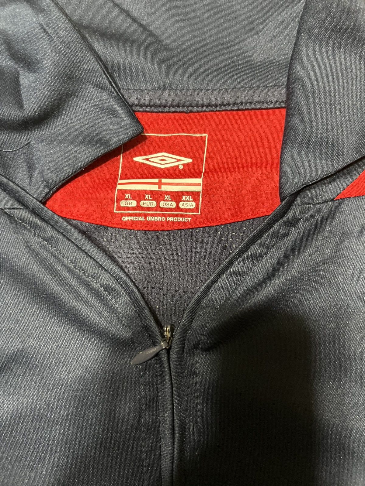 Umbro Vintage England 2004-06 Umbro training 1/4 zip polo shirt Size US XL / EU 56 / 4 - 2 Thumbnail