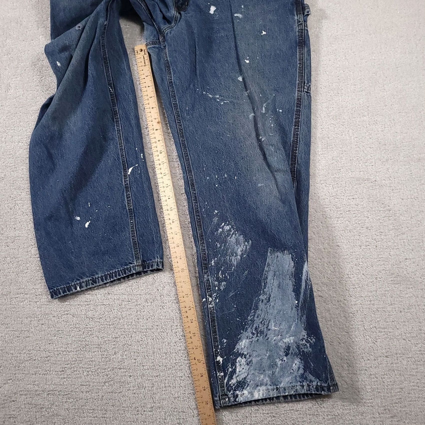 Carhartt Carhartt B13 Dungaree Carpenter Denim Jeans Blue Mens 38x32 Grunge Workwear Size US 38 / EU 54 - 7 Thumbnail