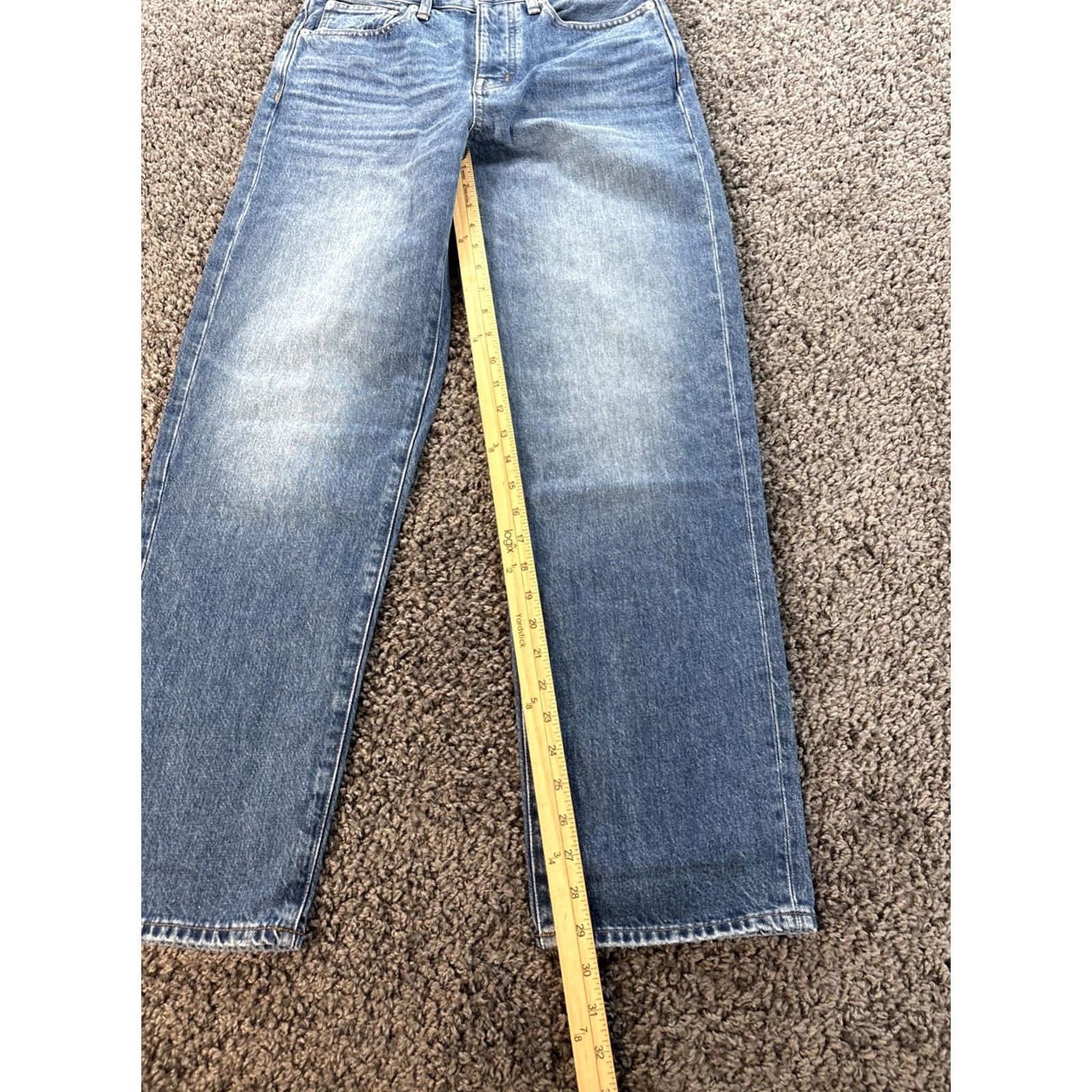 Madewell Madewell Jeans Womens 25x29 Light Blue Relaxed Straight 5-Pocket Denim Baggy Modern Classic 25 in Waist 29 in Inseam Womens Jeans Size 42" / US 20 - 2 Thumbnail