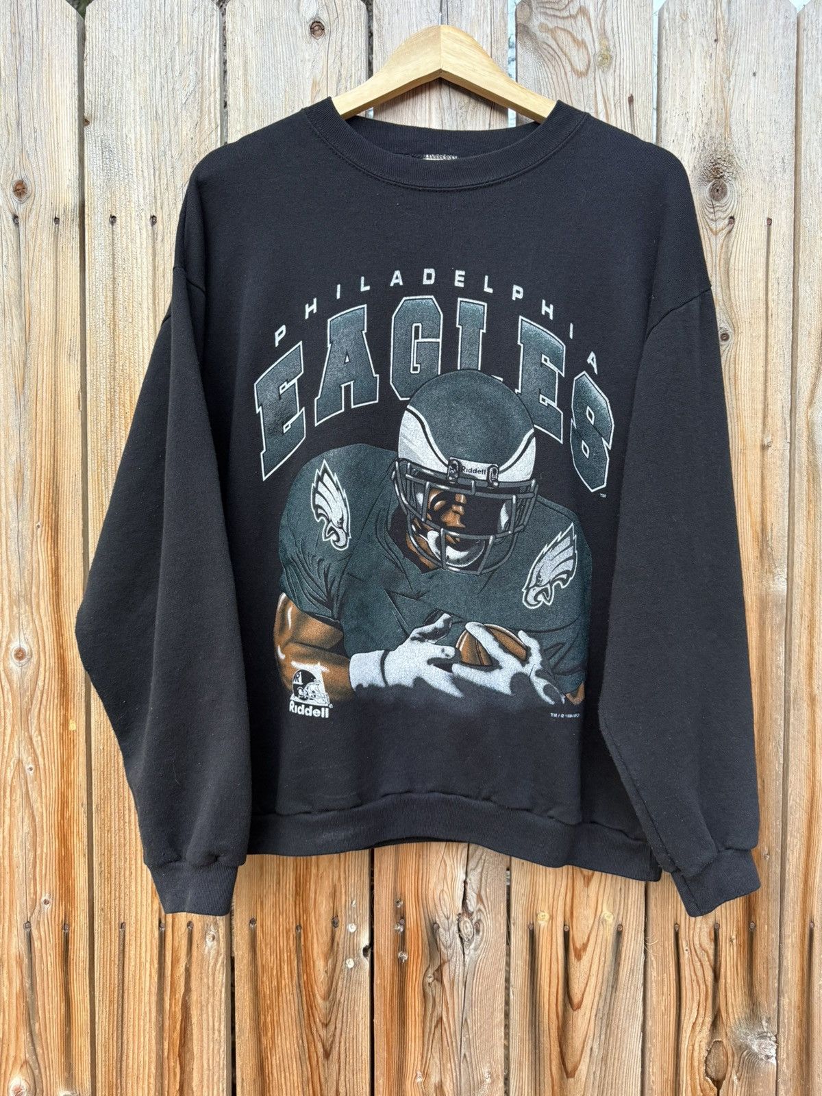 Riddell Vintage 1996 Philadelphia Eagles Riddell NFL Crewneck Large Size US L / EU 52-54 / 3 - 2 Thumbnail