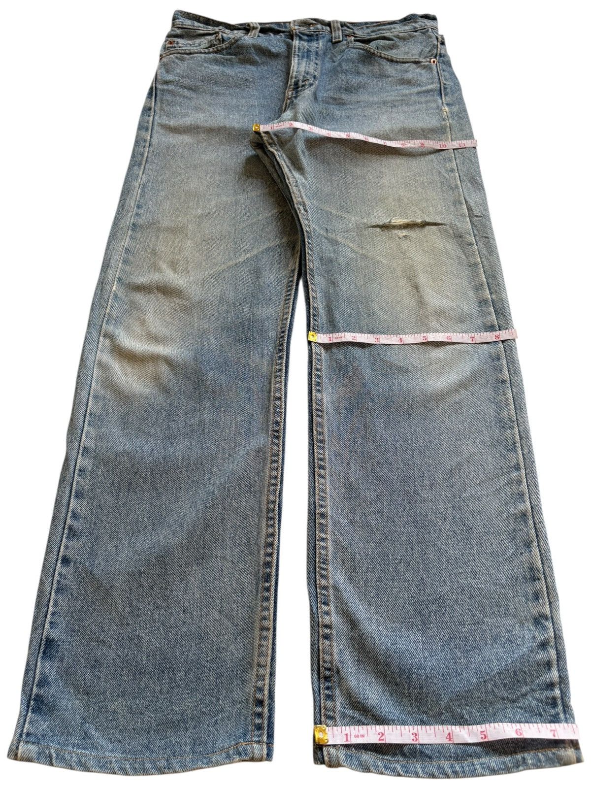 Levi's Vintage 90s Levis 505 Mud Wash Distressed Jeans Size US 33 - 14 Thumbnail