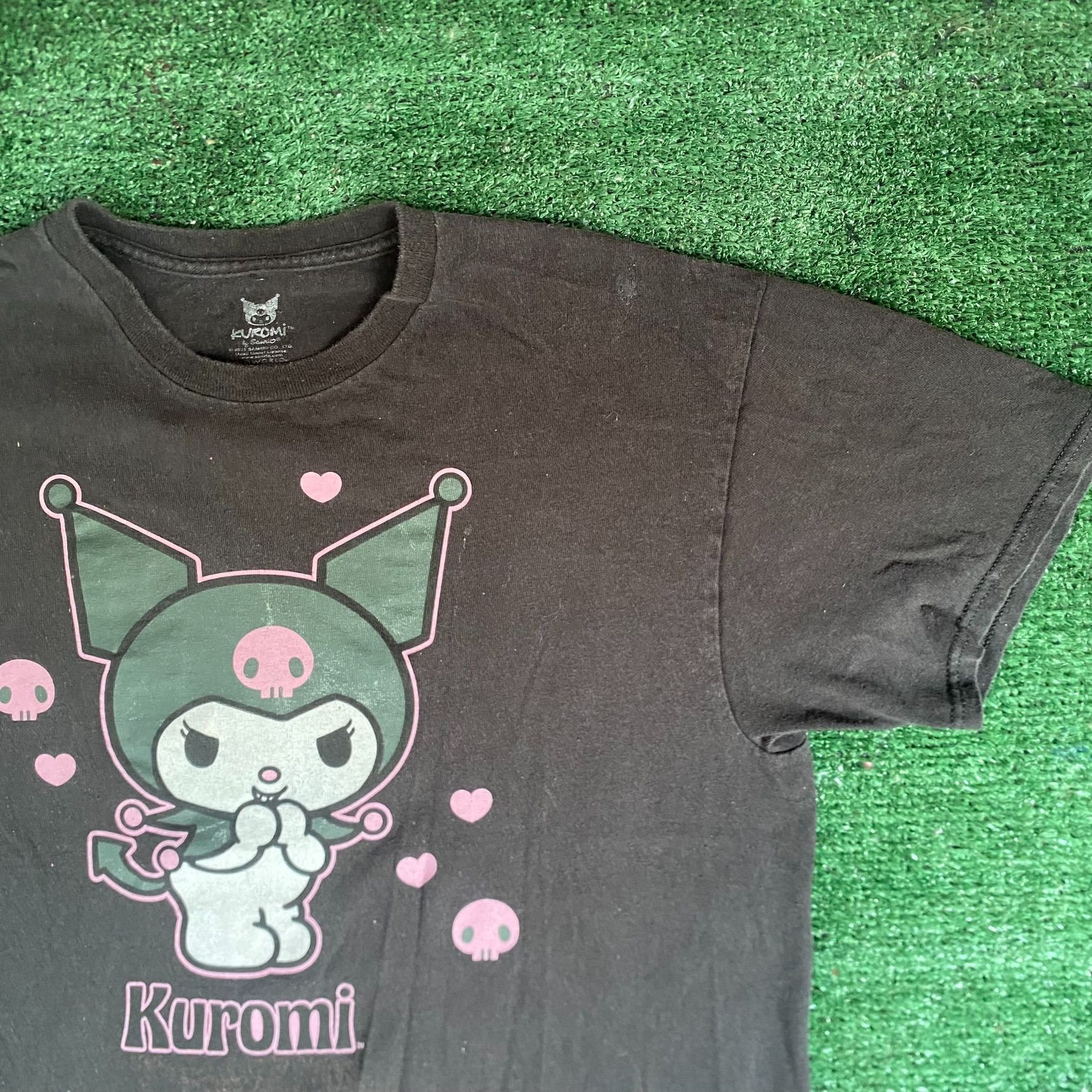 Japanese Brand Vintage Y2K Sanrio Kuromi Shirt Japan Anime Goth Emo Tee Size US M / EU 48-50 / 2 - 2 Thumbnail