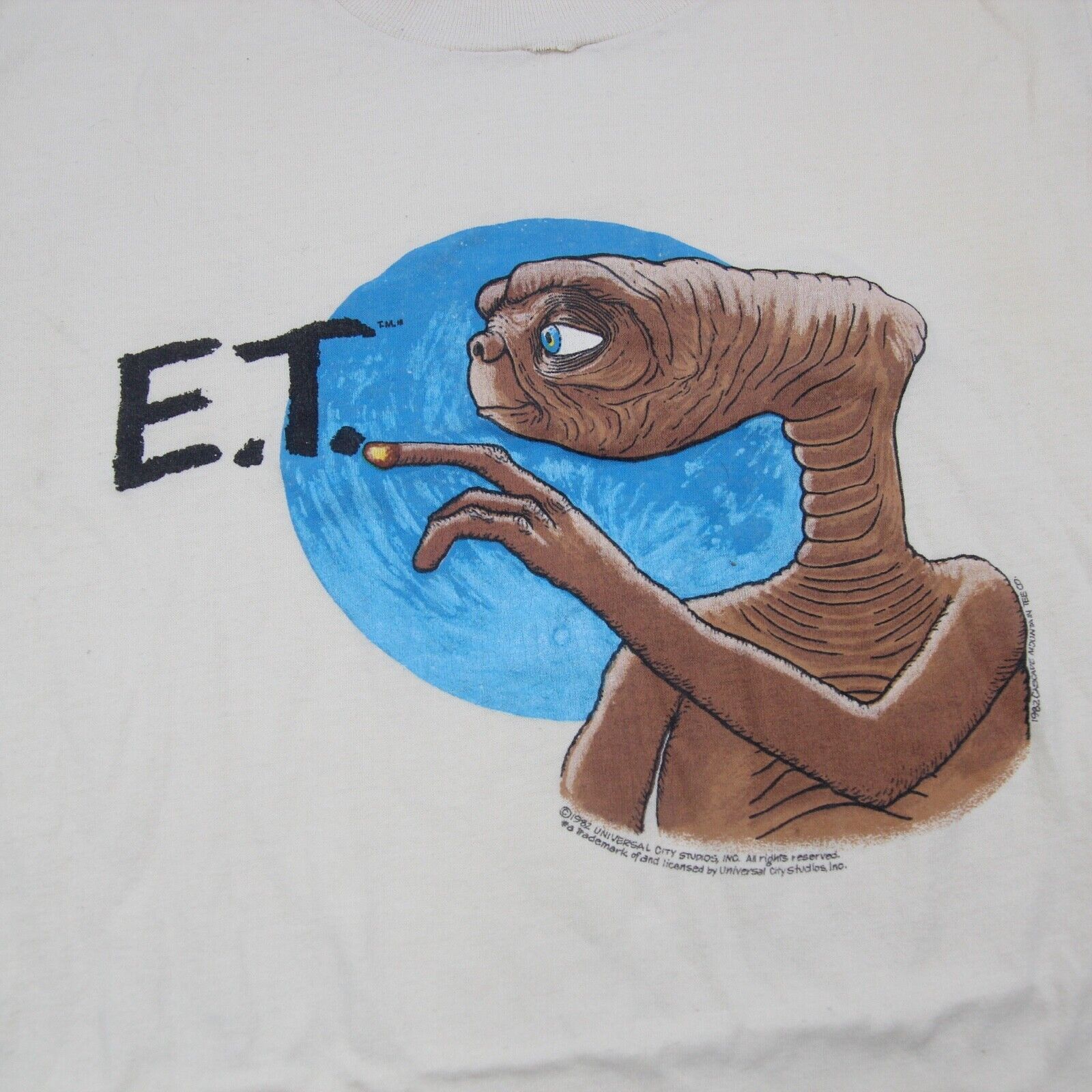 Vintage Vintage 1982 E.T. Movie Graphic T Shirt Size US S / EU 44-46 / 1 - 2 Thumbnail