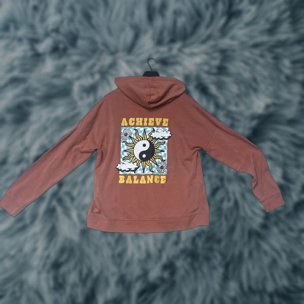 Empyre Empyre Hoodie Large Orange Skate Sweatshirt Hooded Unisex Adults Grunge Street Wear Sweatshirt Sweater Size US L / EU 52-54 / 3 - 1 Thumbnail