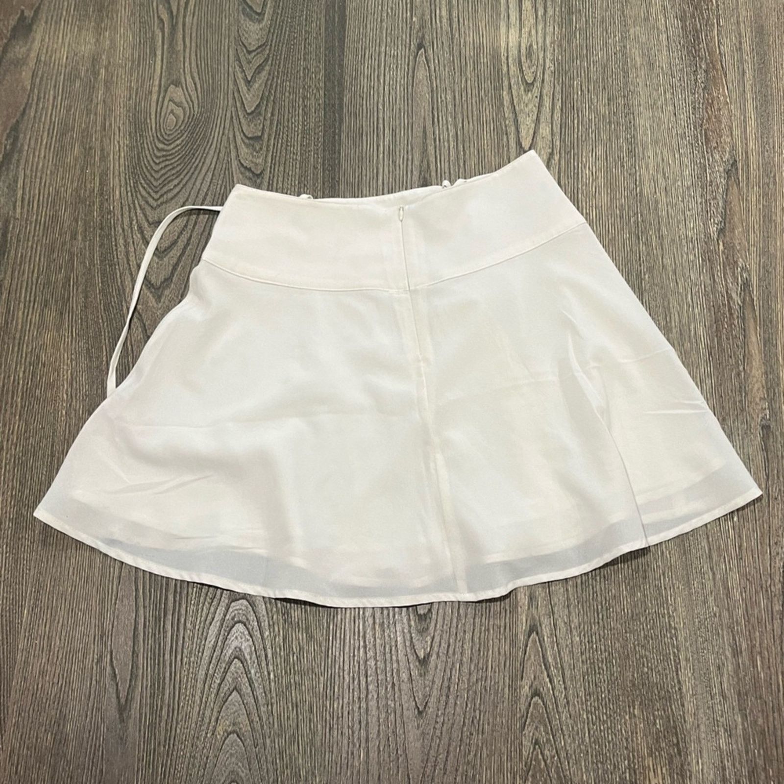 Vintage Sugar Thrillz Mini Skirt High Waist Pleated Lace Up Size M Size 28" / US 6 / IT 42 - 4 Thumbnail