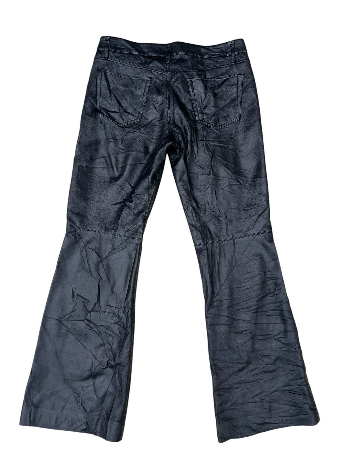Comme Ca Ism × Japanese Brand × Leather Comme Ca Du Mode Japan Napa Sheepskin Leather Bootcut Pant Size 30" / US 8 / IT 44 - 12 Thumbnail