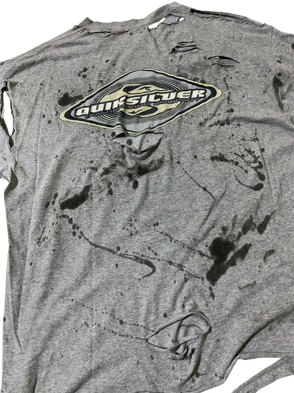 4GSELLER QUIKSILVER VINTAGE TRASHED STAIL OIL ERD STYLE Size US XL / EU 56 / 4 - 3 Thumbnail