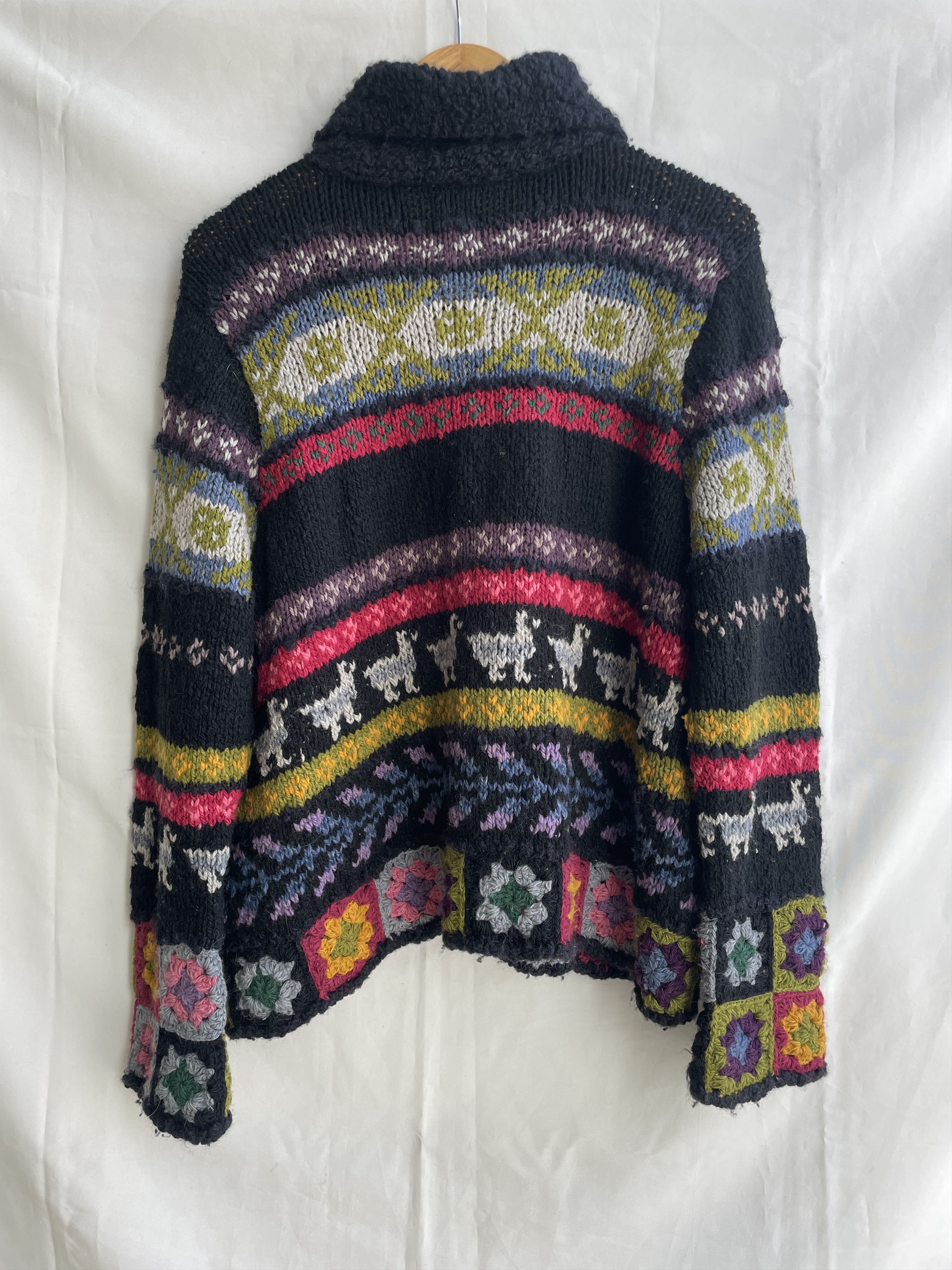 Other Amano Womens Colorful Collared Wool Button Up Cardigan Size M / US 6-8 / IT 42-44 - 2 Thumbnail