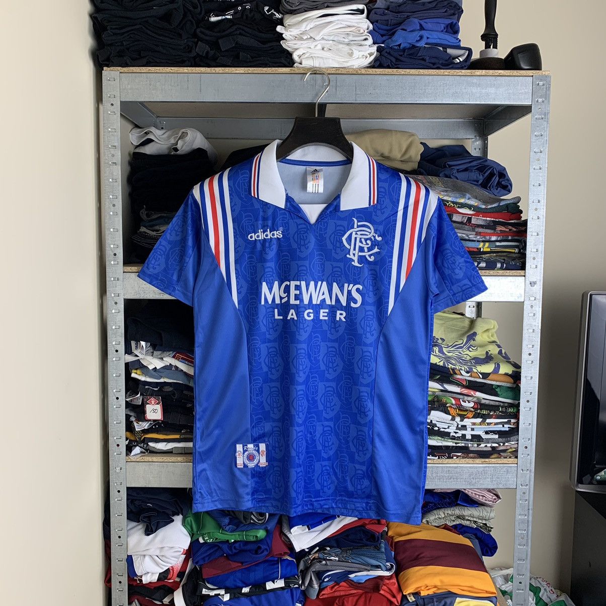 Adidas × Soccer Jersey × Vintage Rare! Vintage Adidas Rangers Soccer ...