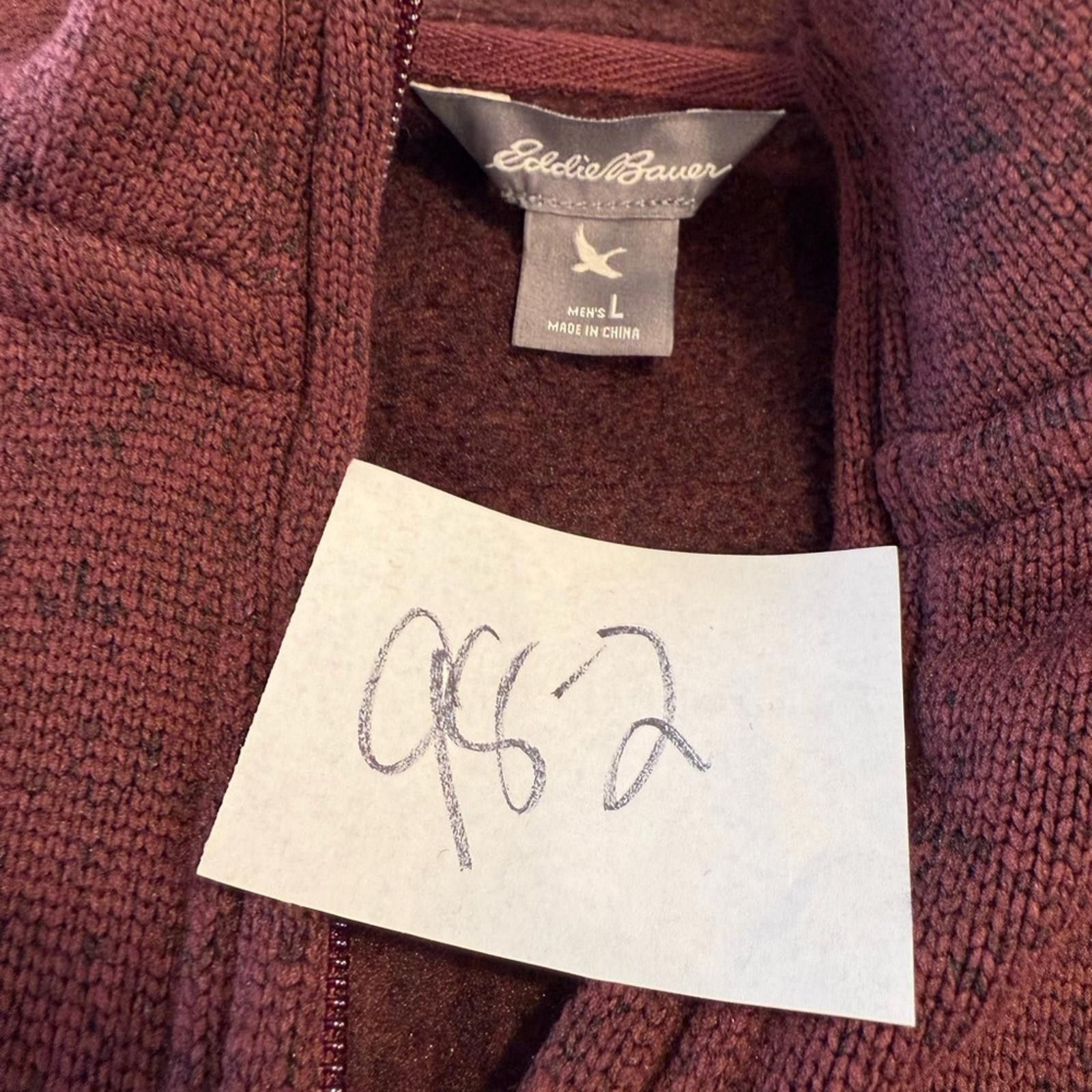 Eddie Bauer Eddie Bauer fleece lined jacket 1/4 zip mock turtleneck LG Size US L / EU 52-54 / 3 - 9 Thumbnail