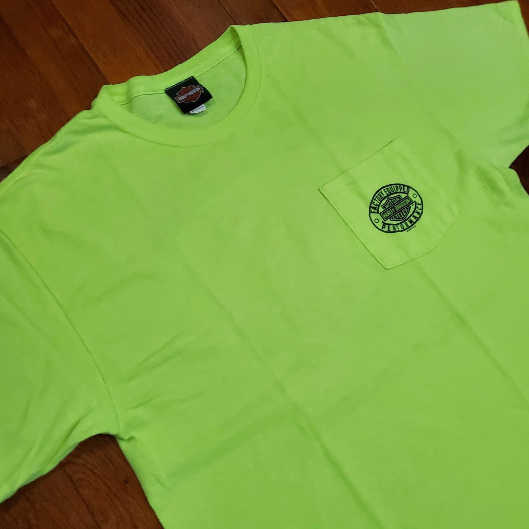 Harley Davidson Harley-Davidson Shirt Mens Large Green Iron Steed Vacaville CA Graphic Shirt Size US L / EU 52-54 / 3 - 4 Thumbnail