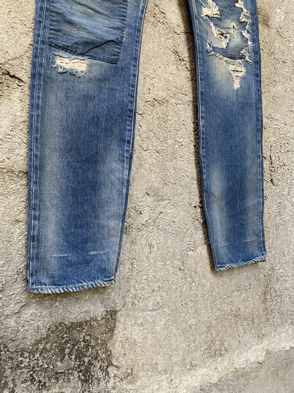Hysteric Glamour Ripped Selvedge Jeans Size US 30 / EU 46 - 6 Thumbnail