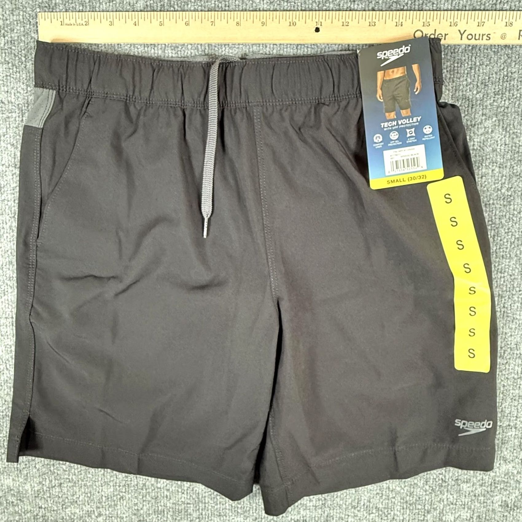Speedo Speedo Tech Volley Shorts Men Small UPF 50 Swim Trunks Water Repellent Beach New Size US 29 - 5 Thumbnail
