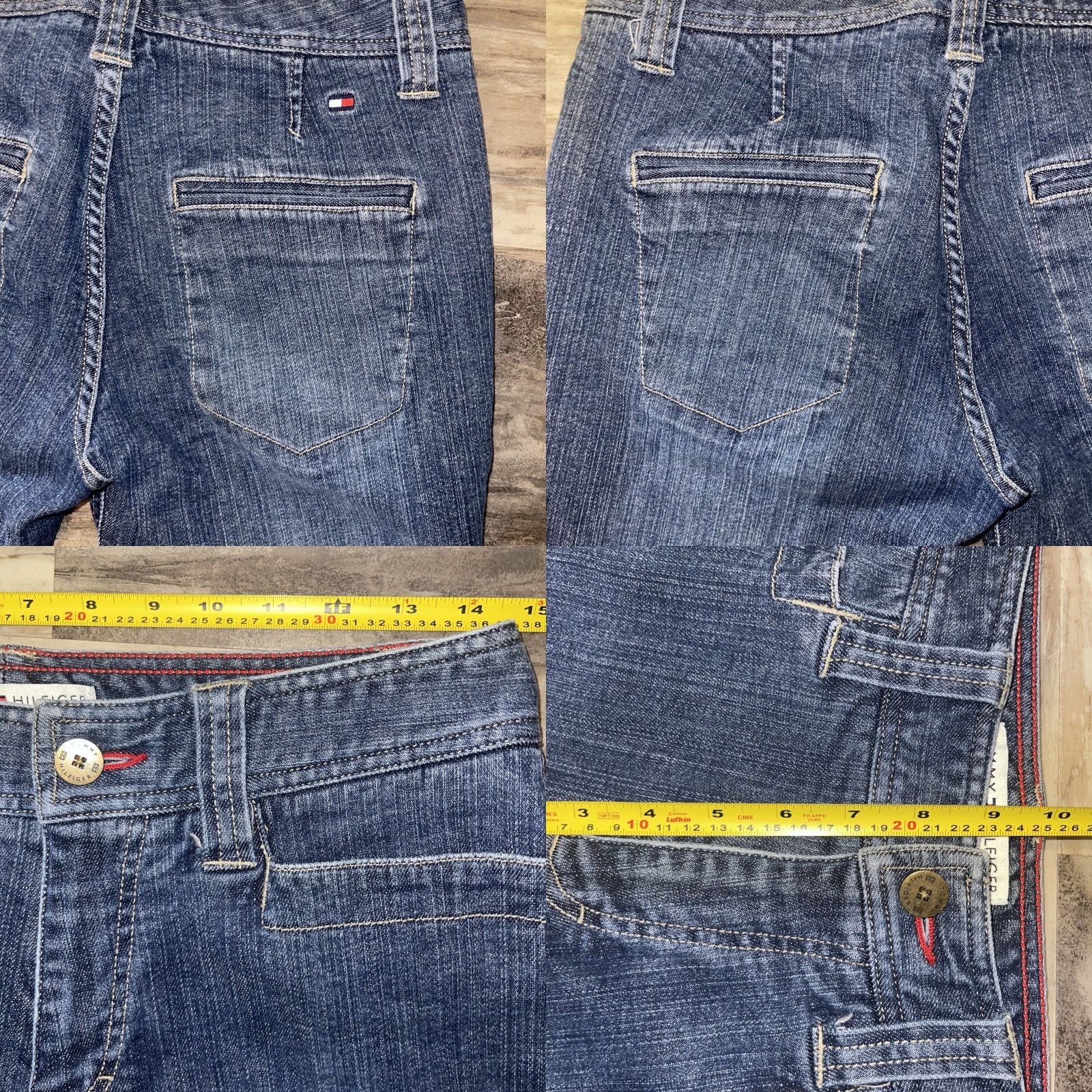 Tommy Hilfiger VINTAGE Tommy Hilfiger Jeans Women’s 6 Denim Logo 90s Preppy Capris Blue Cotton Spandex Belt Loops Pockets Zip Mid Rise Regular Inseam 30" Size 28" / US 6 / IT 42 - 8 Thumbnail