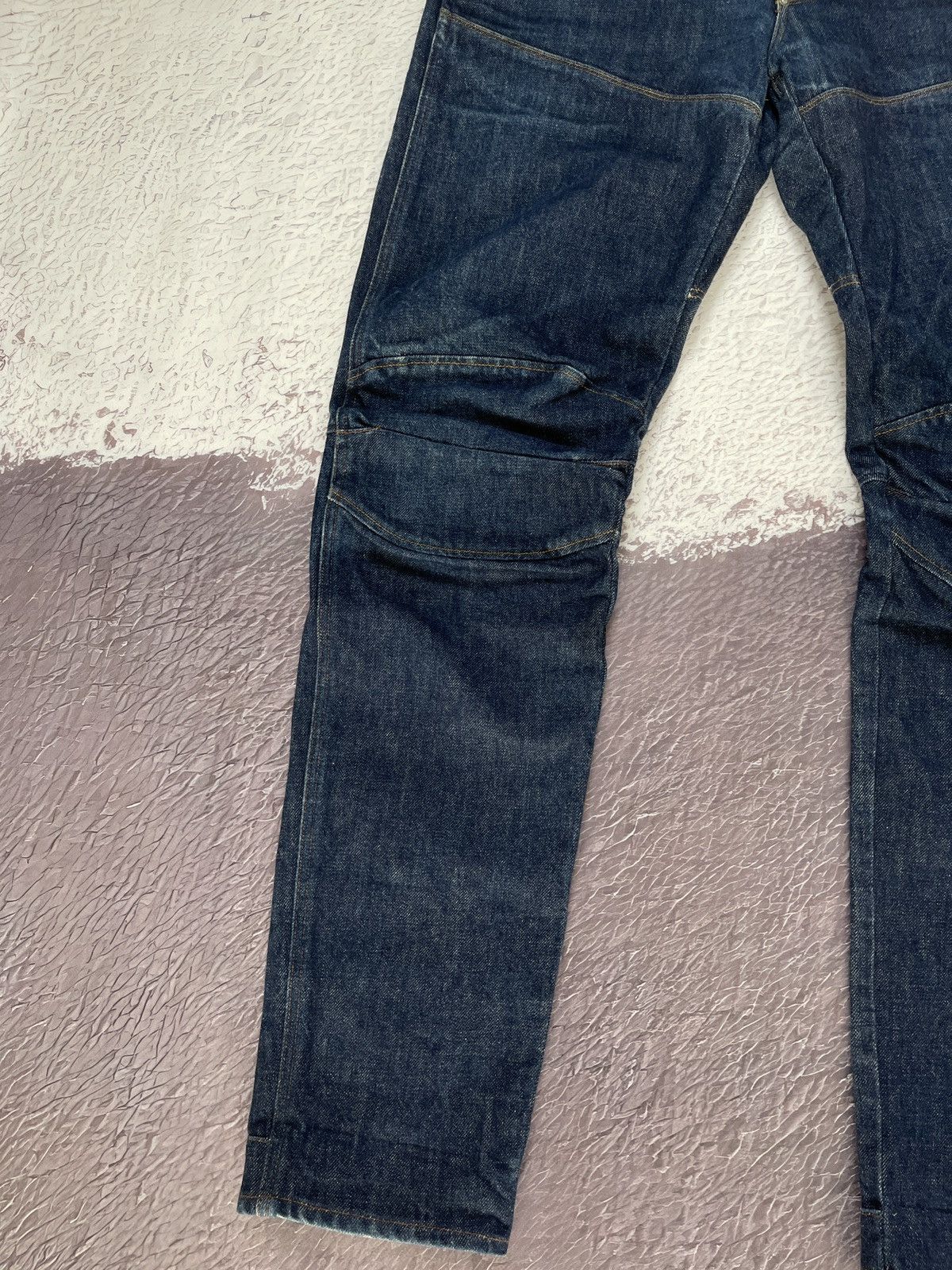 G-Star G-Star Raw double knee indigo blue biker style jeans denim Size US 36 / EU 52 - 4 Thumbnail