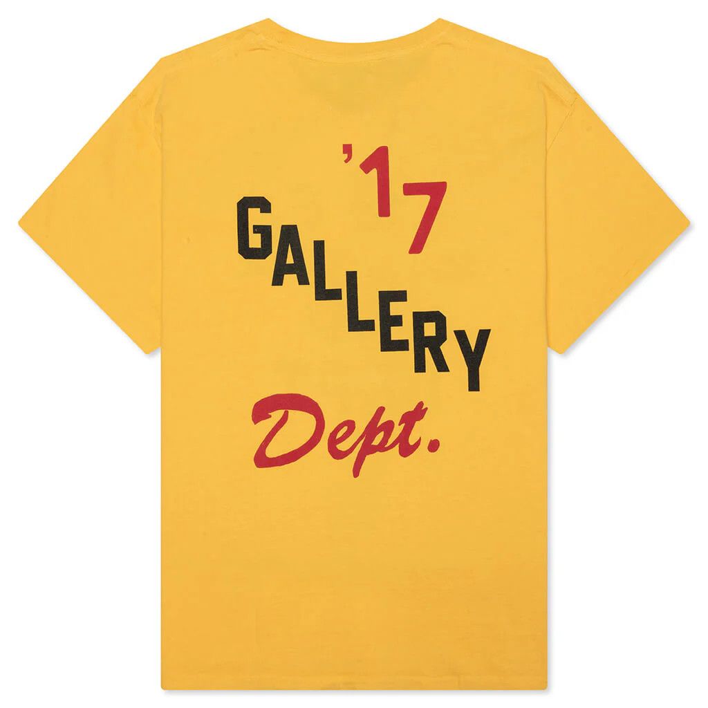 Gallery Dept. o1mle0825 Boxing Merch Tee Shirt in Golden Yellow Size US XS / EU 42 / 0 - 2 Thumbnail
