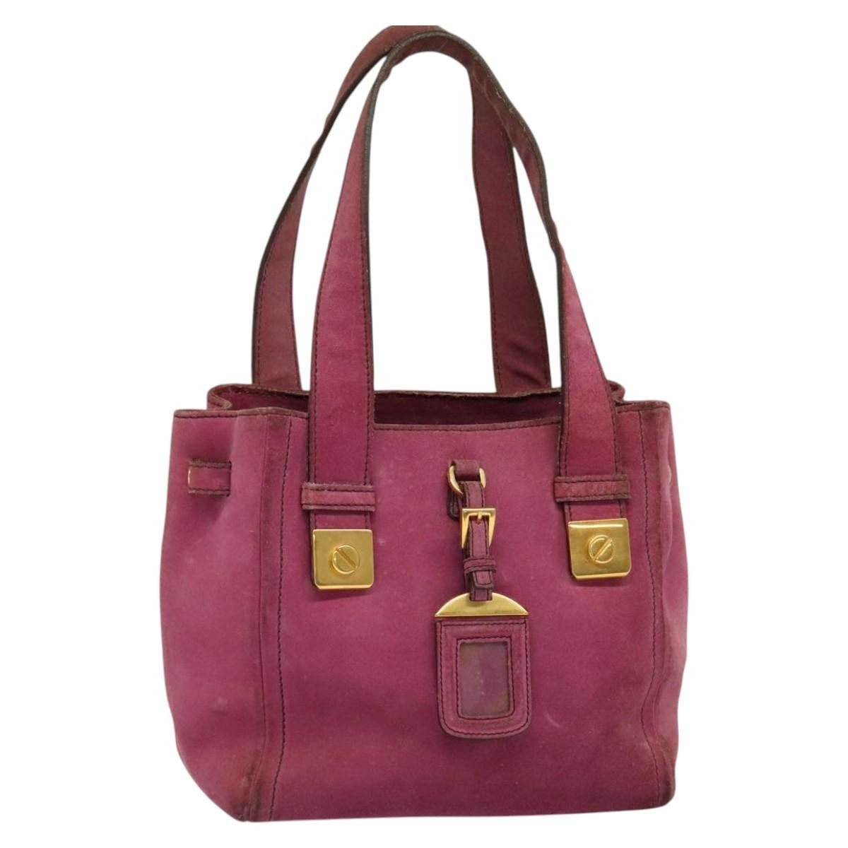 Prada PRADA Hand Bag Suede Pink Size ONE SIZE - 1 Thumbnail