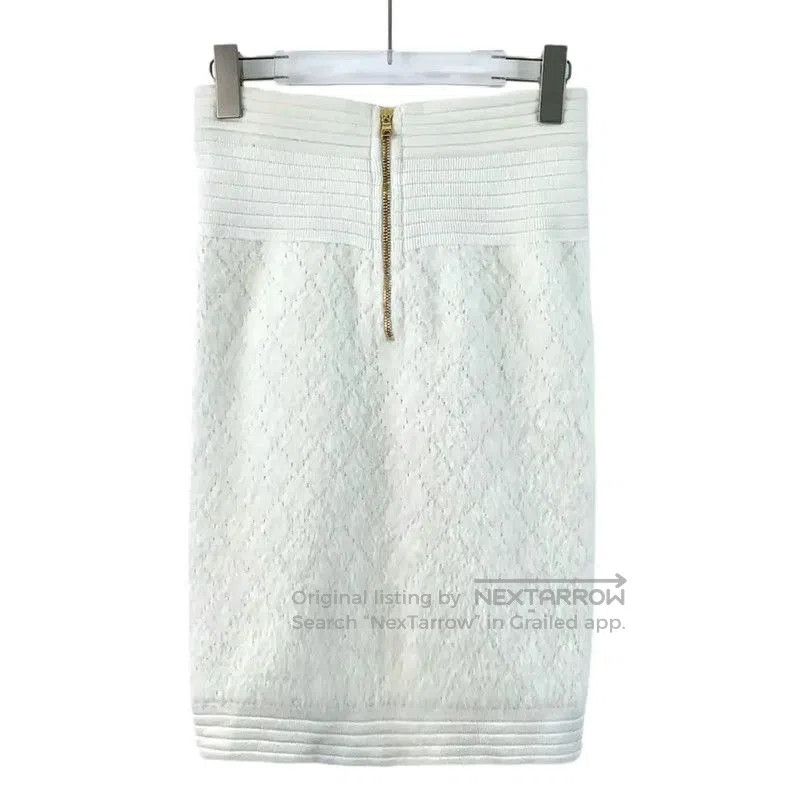 Balmain Balmain White Women's Midi Skirt . Size 23" - 2 Thumbnail