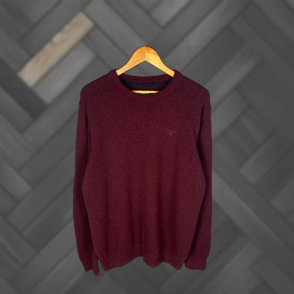 Barbour Barbour Men’s Sweater Pullover Red Wool Viscose Silk Size L Size US L / EU 52-54 / 3 - 1 Thumbnail