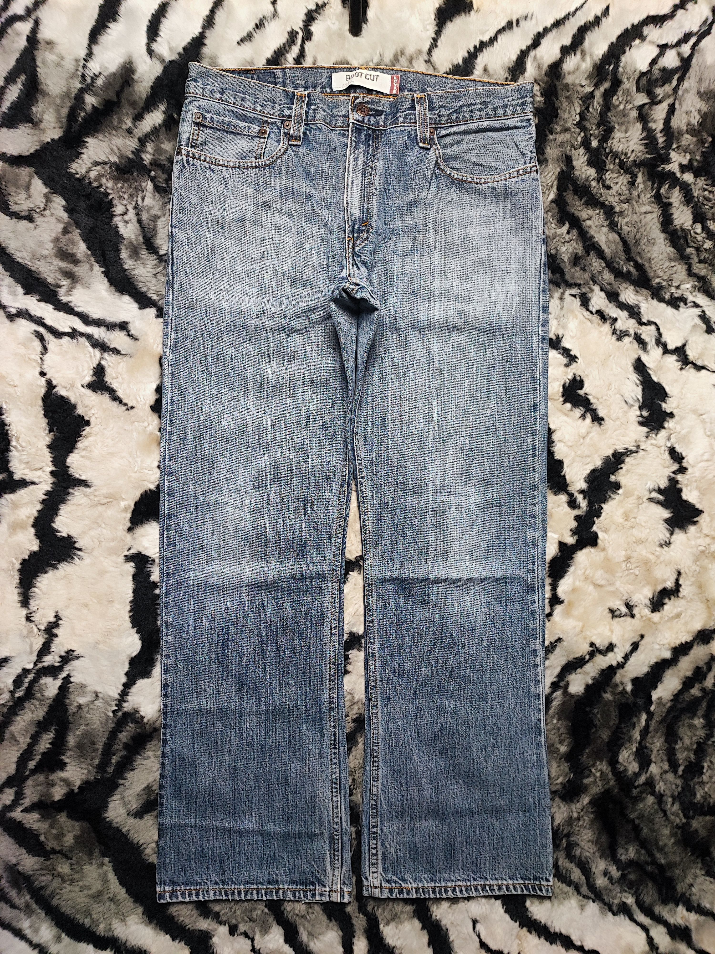 Levi's Levi's 527 Slim Bootcut Marbled Wash Y2K Skater Flare W34X31 Size US 34 / EU 50 - 2 Thumbnail