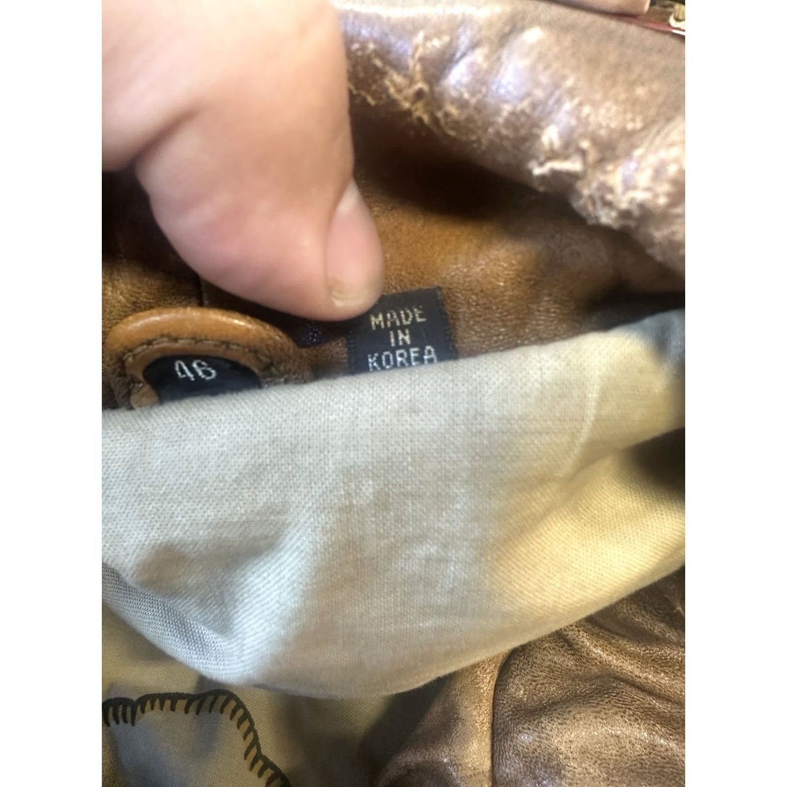 Vintage VINTAGE Mirage Distressed Flight Bomber Jacket Leather Rust Brown 80s Size 46 Mens Jacket Size US S / EU 44-46 / 1 - 6 Thumbnail