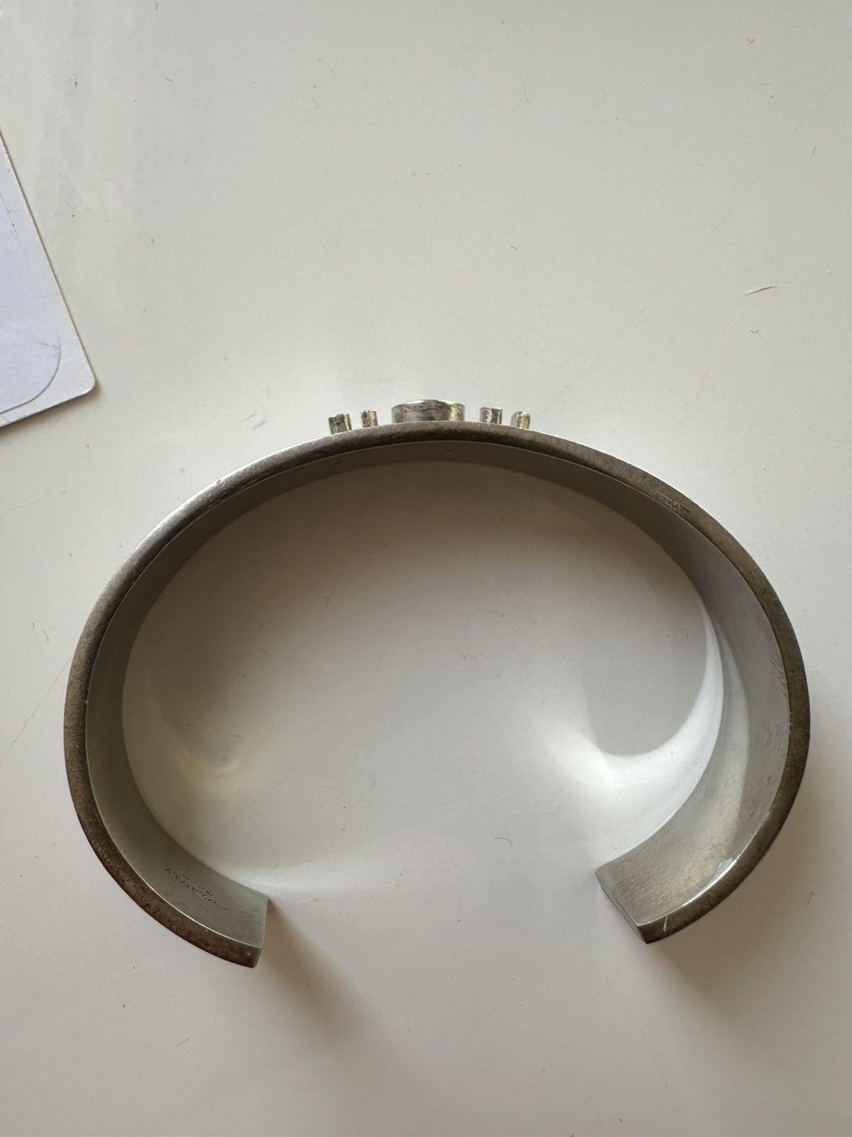Maison Margiela Maison Margiela Unisex Number Logo Cuff Bracelet 925 Silver! Size ONE SIZE - 5 Thumbnail