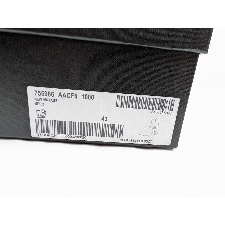Saint Laurent Paris o1rshd1 Q:2 / Vlad 45 Zipped Boots in Black Size US 10 / EU 43 - 23 Thumbnail