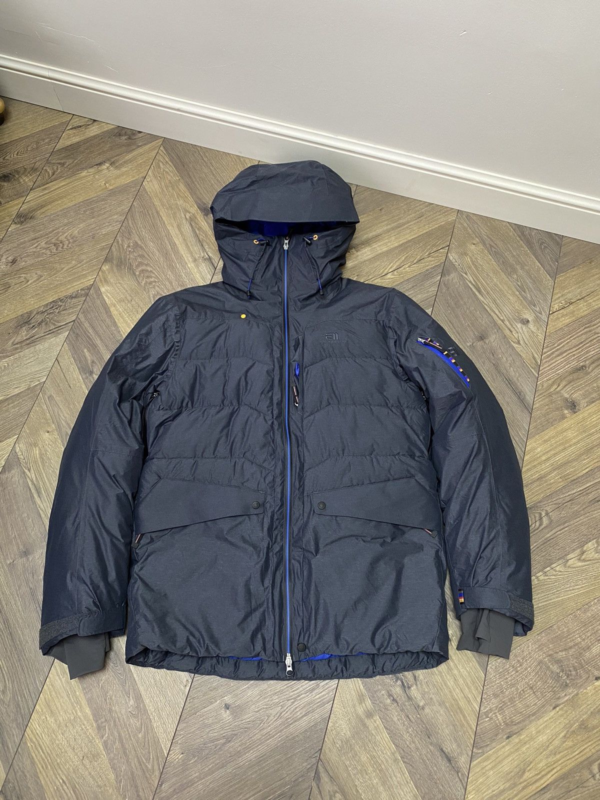 Designer × Vintage Vintage Elevenate Montana Jacket Navy Size US L / EU 52-54 / 3 - 2 Thumbnail