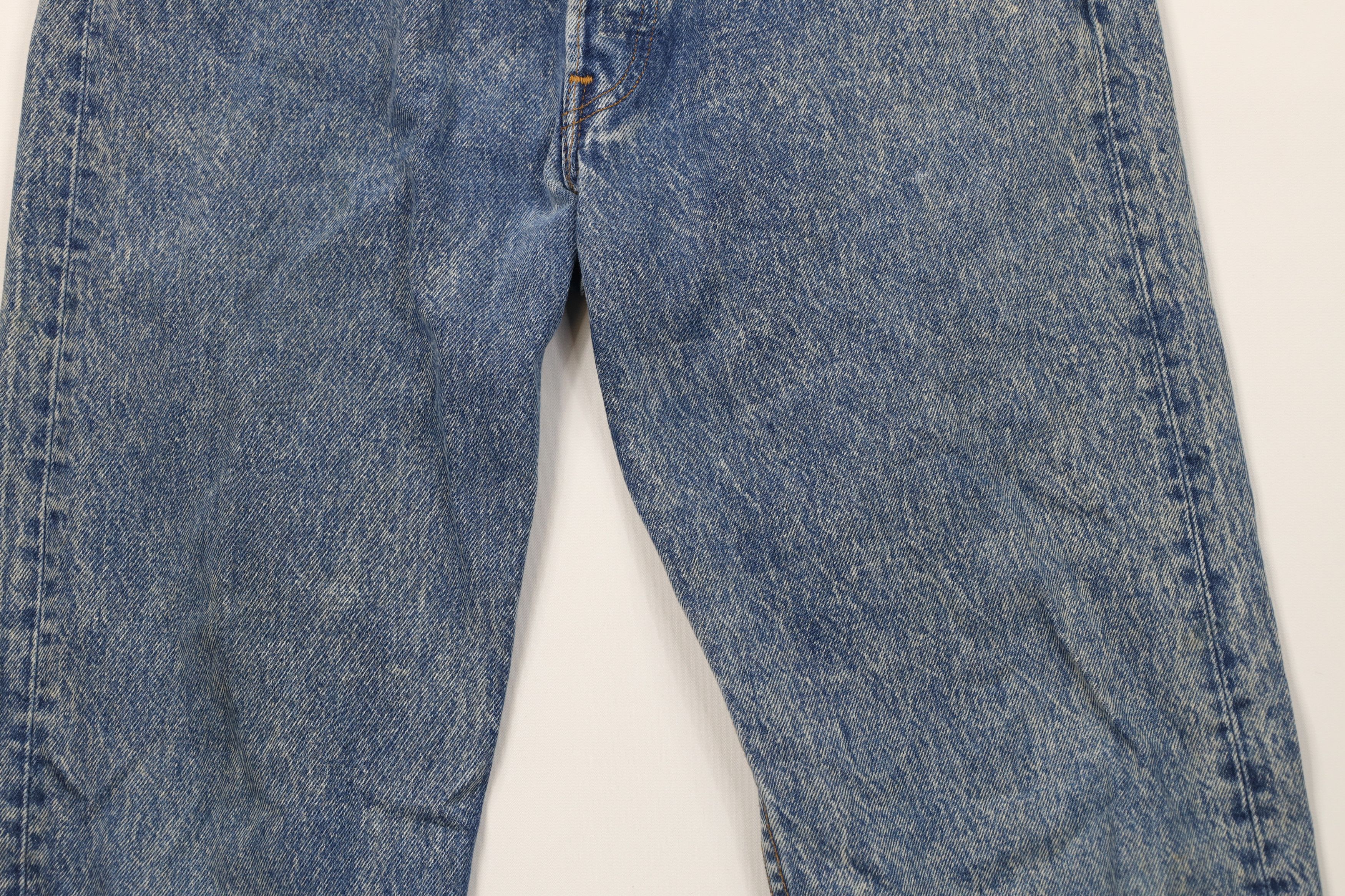 Levi's Vintage 80s Levis 501xx Wash Straight Leg Jeans Blue USA Size US 32 / EU 48 - 3 Thumbnail