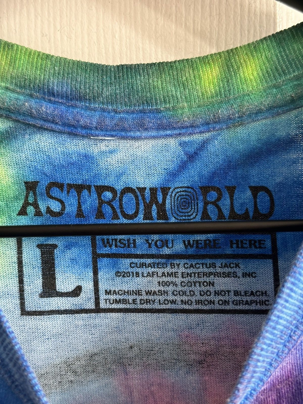 Travis Scott Astroworld Tour Sicko Mode Tye Dye Tee Size US L / EU 52-54 / 3 - 3 Thumbnail