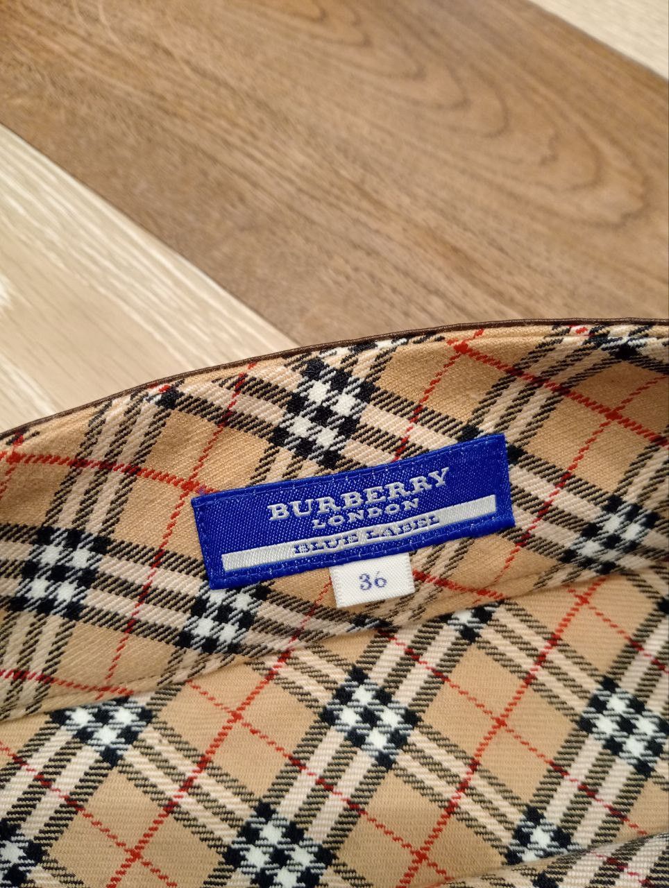 Burberry BURBERRY BLUE LABEL NOVA CHECK STRETCH SKIRT Size 25" / US 0 / IT 36 - 6 Thumbnail