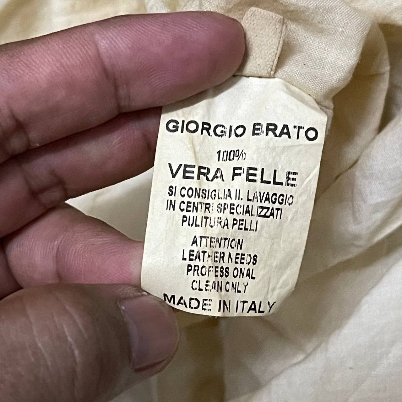 Giorgio Brato Vintage Giorgio Brato Vera Pelle Leather Pants Size US 32 / EU 48 - 9 Thumbnail