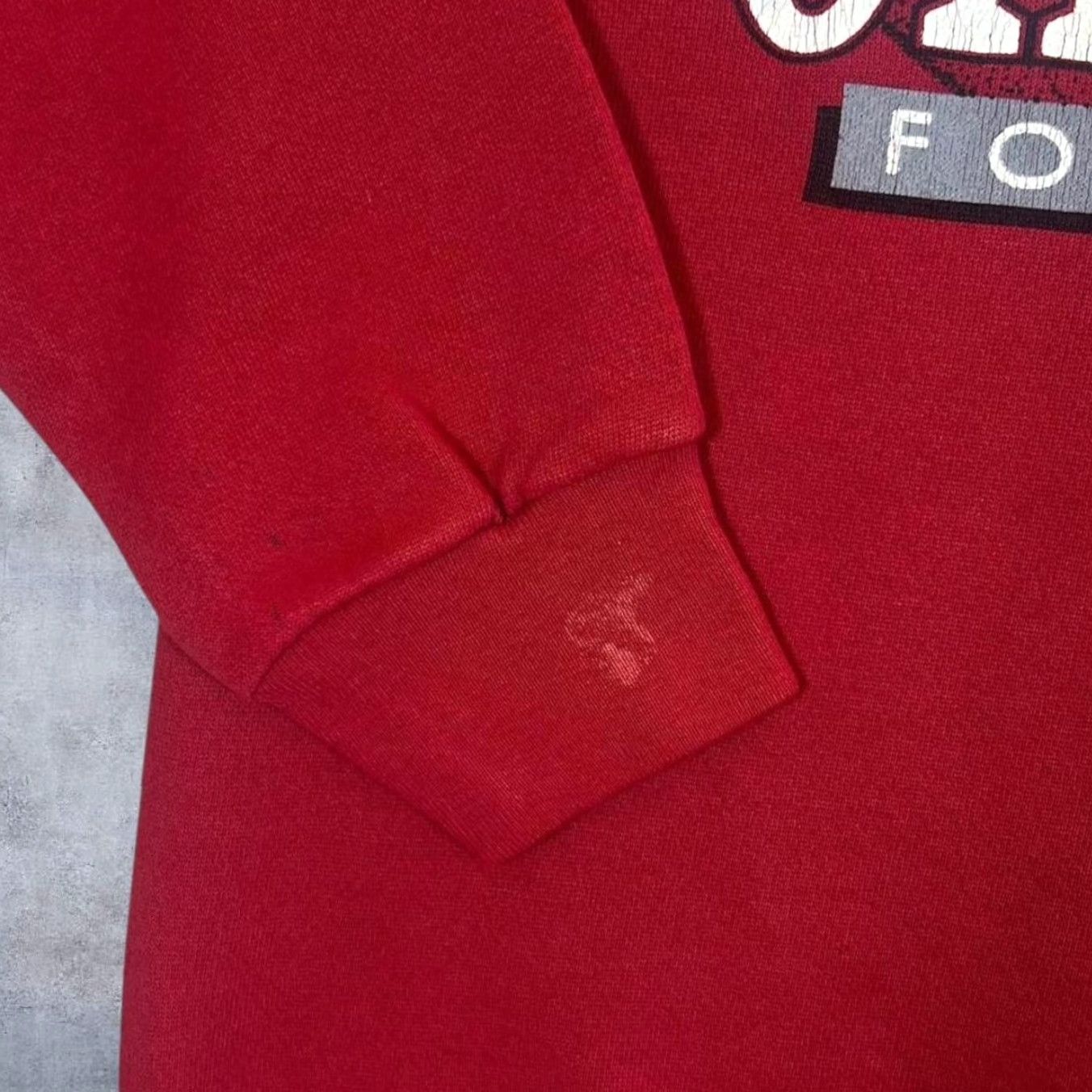 Tultex VINTAGE Ohio State Buckeyes Graphic Red Sweatshirt M Mens Long Sleeve Pullover Size M Big Spellout Front 90s Size US M / EU 48-50 / 2 - 4 Thumbnail